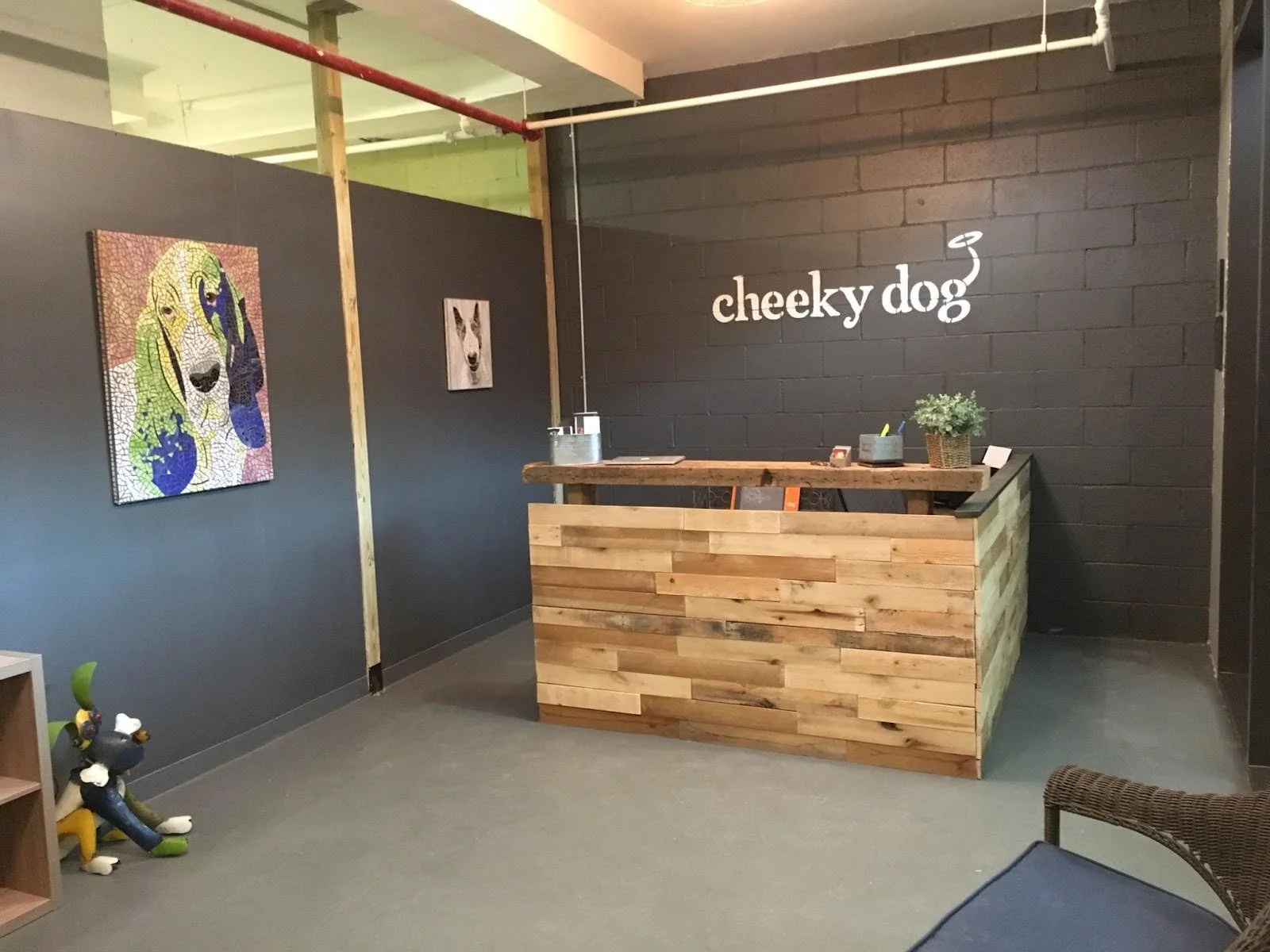 Lobby Desk Construction