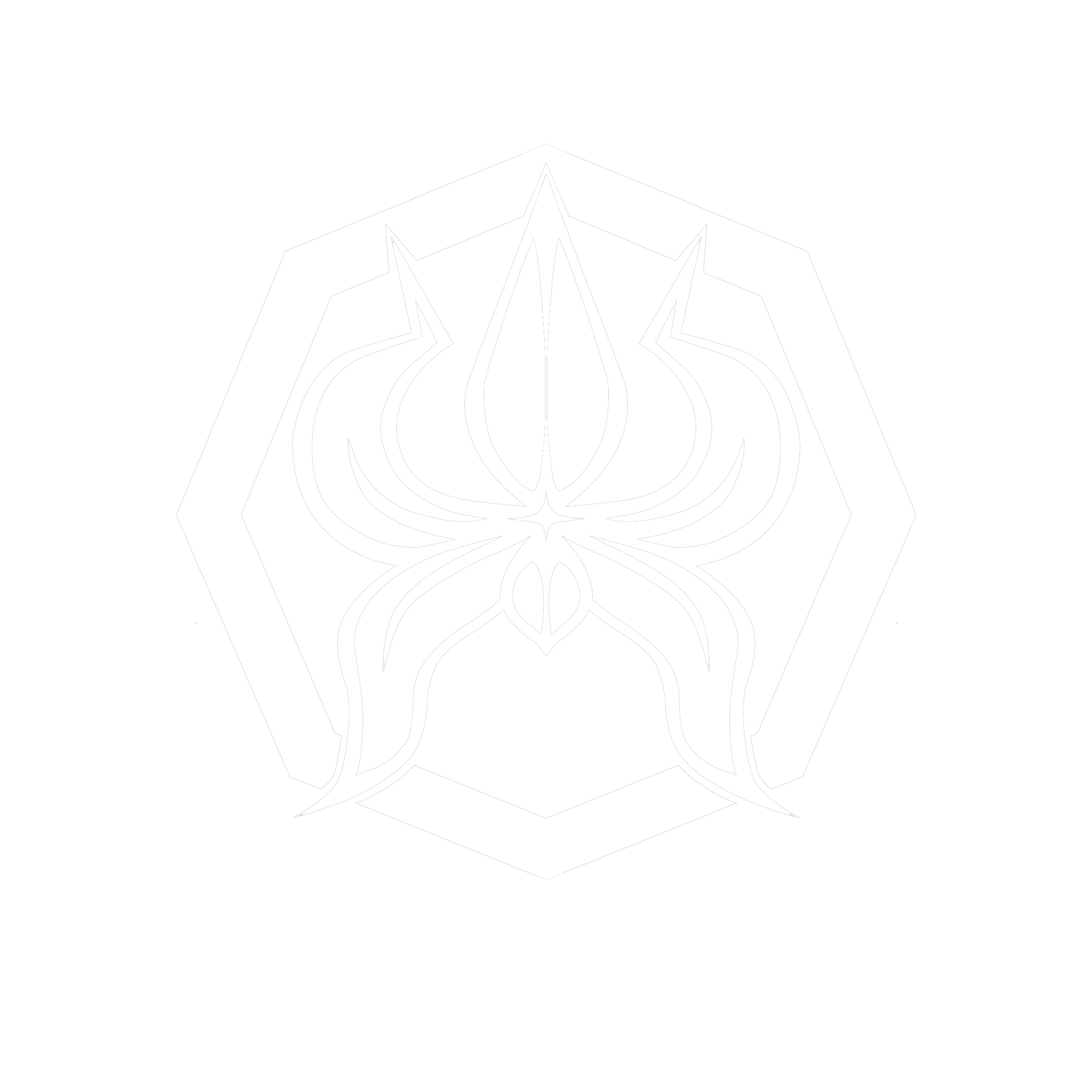 Iron Orchid Brand Logo. A stylized orchid framed with an octogon