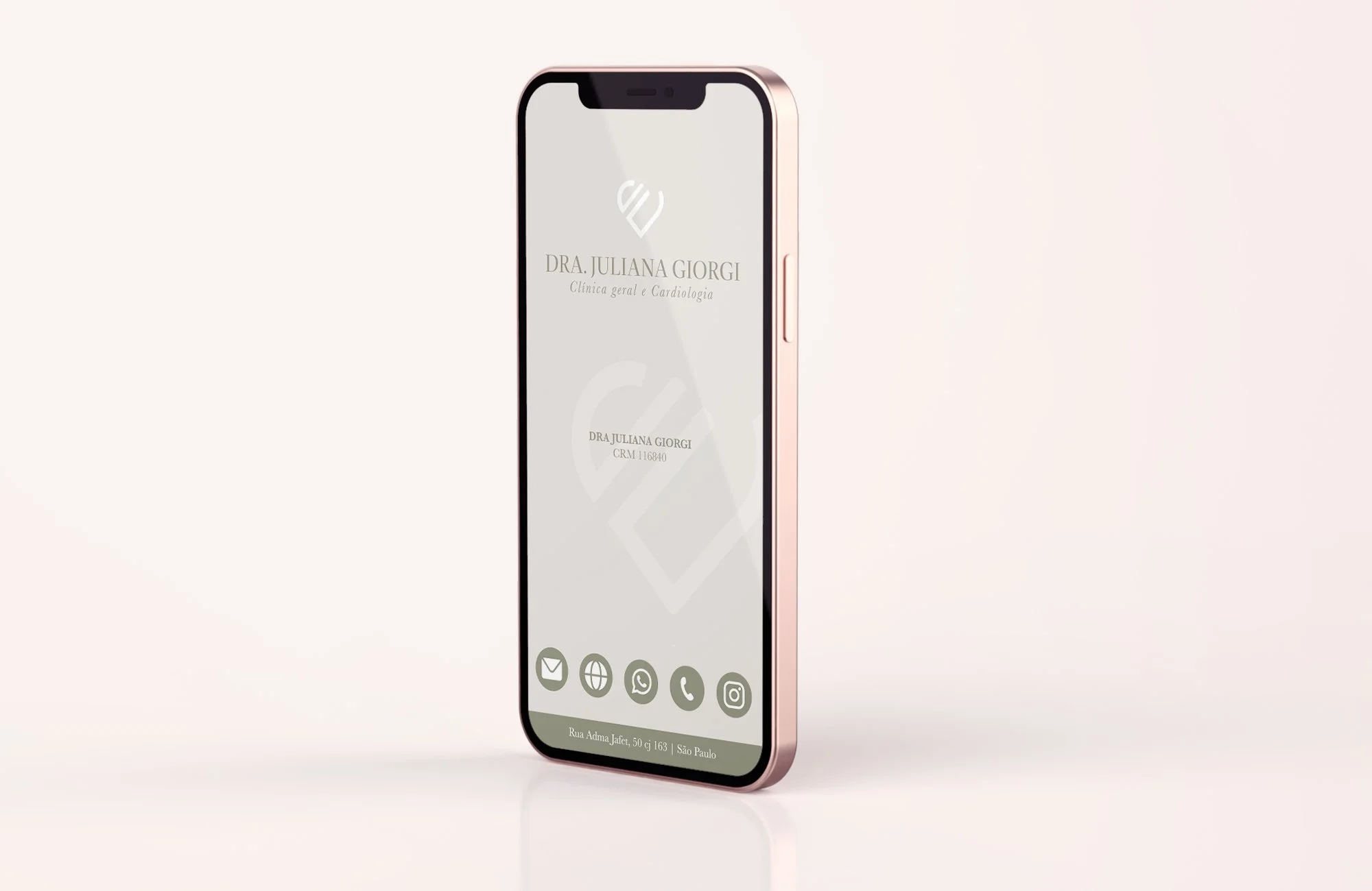 cartao virtual para cardiologistas