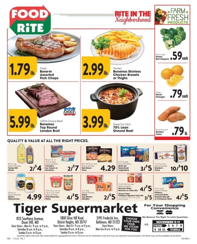 November 5-11, 2025 Specials