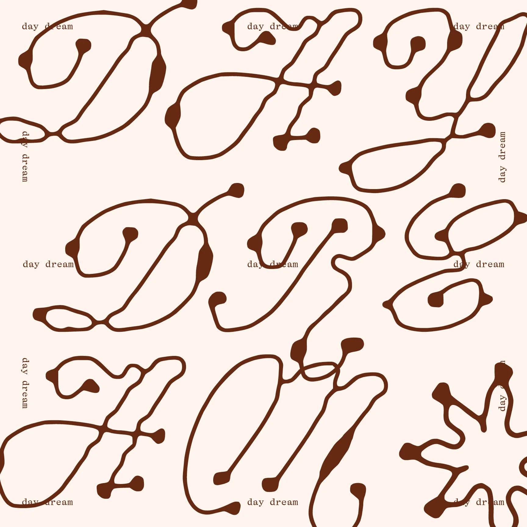 Typographic Silk Scarf
