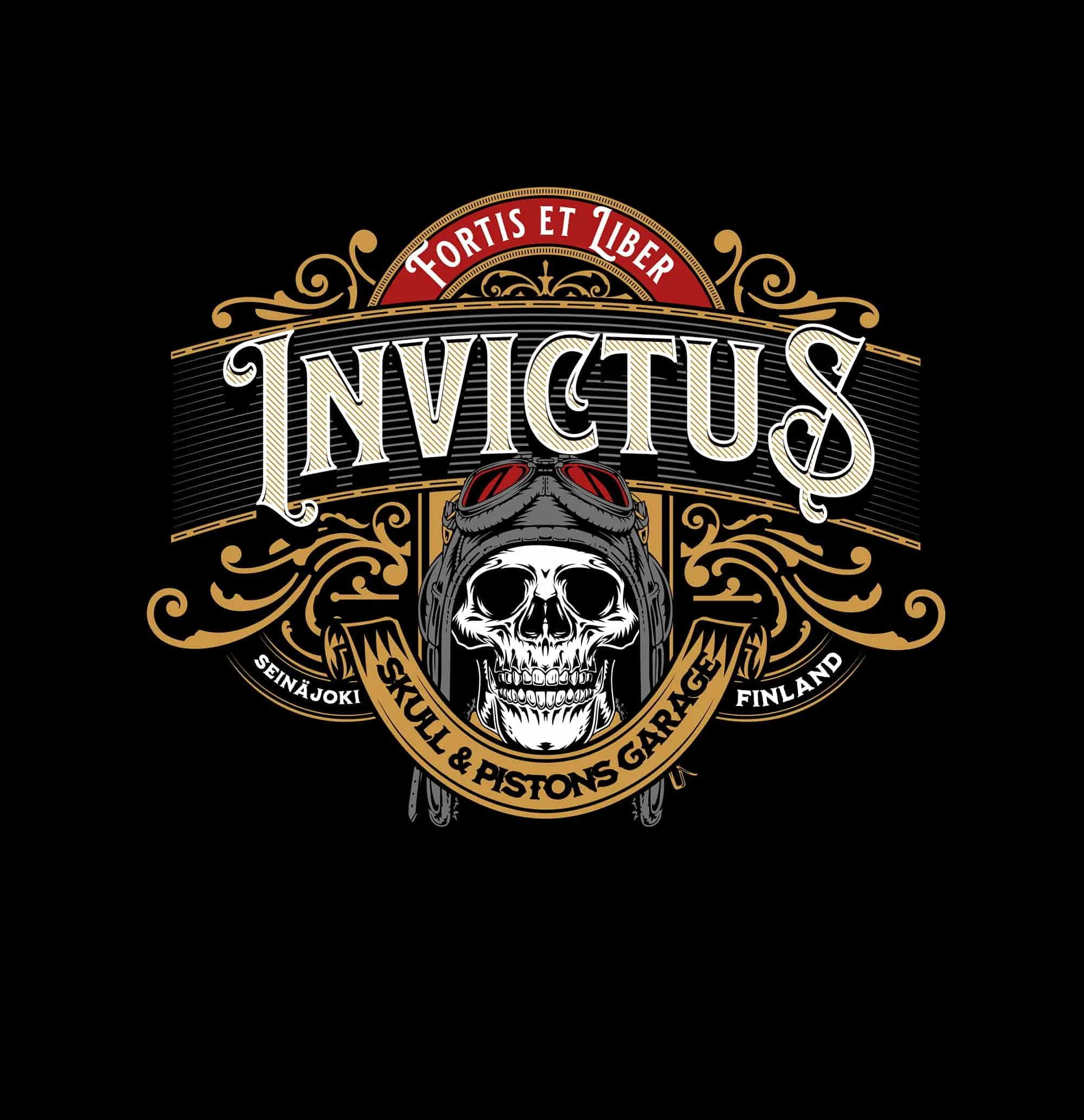 Skull & Pistons Garage Gear Tee