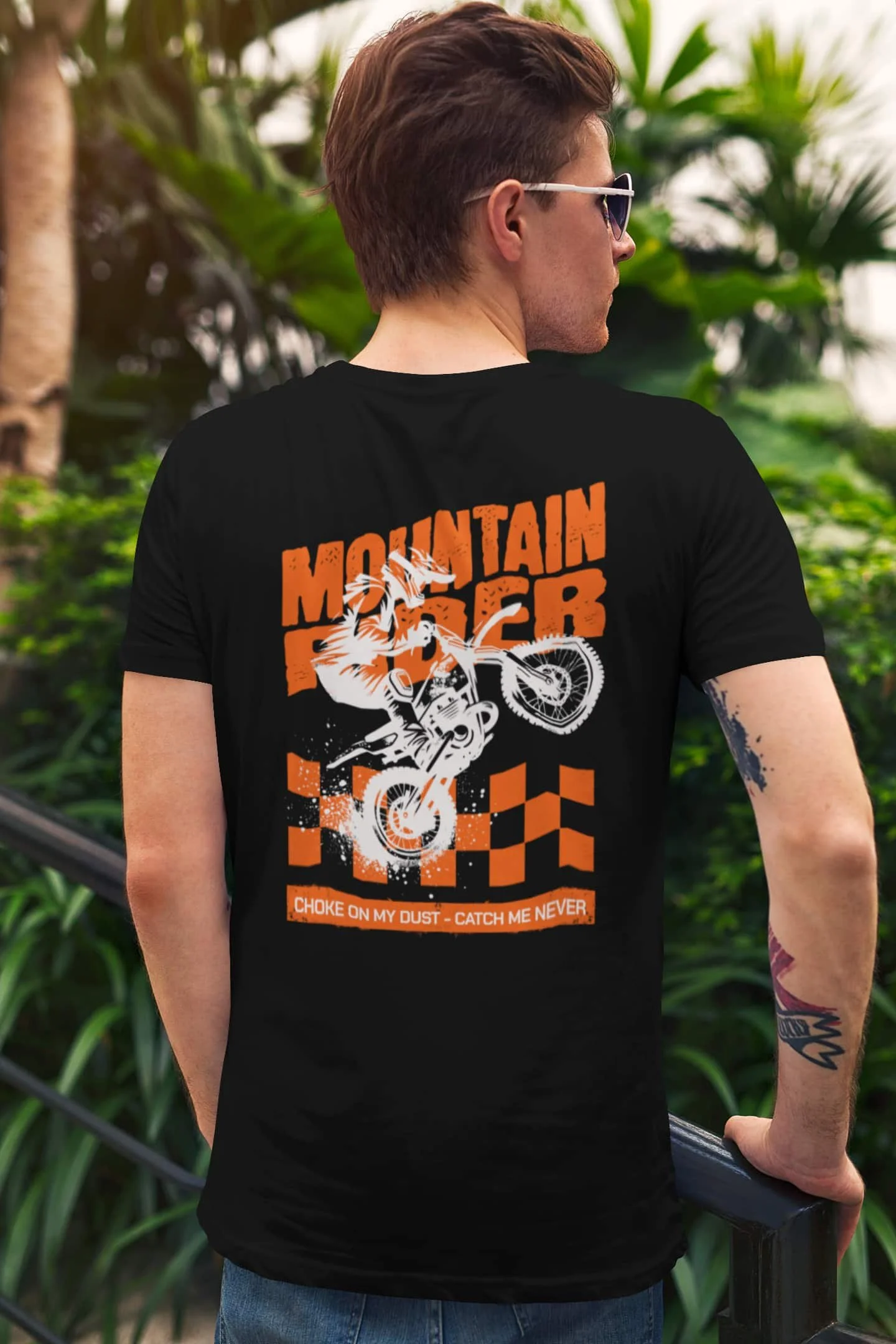 Youth wearing Motocross T-Shirt Design