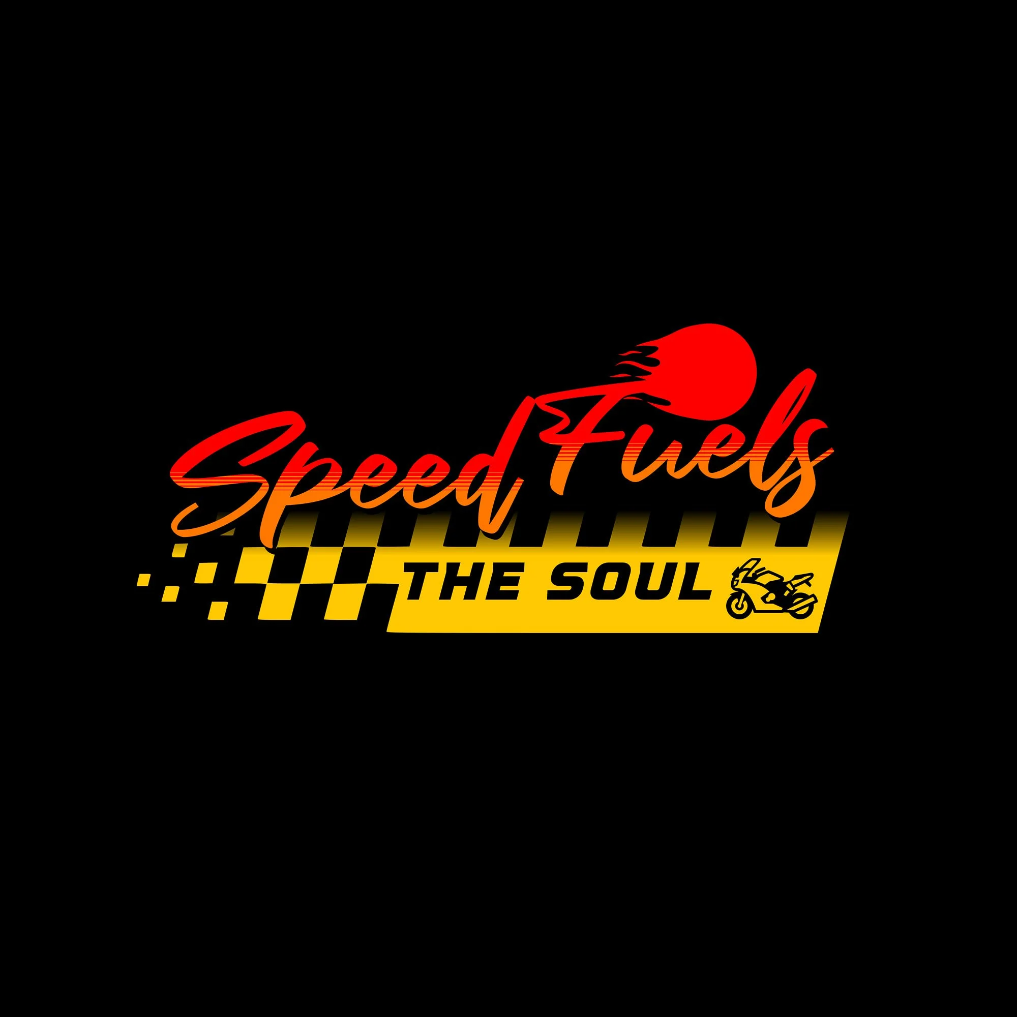 Speed Fuels The Soul Motorcycle T-Shirt.