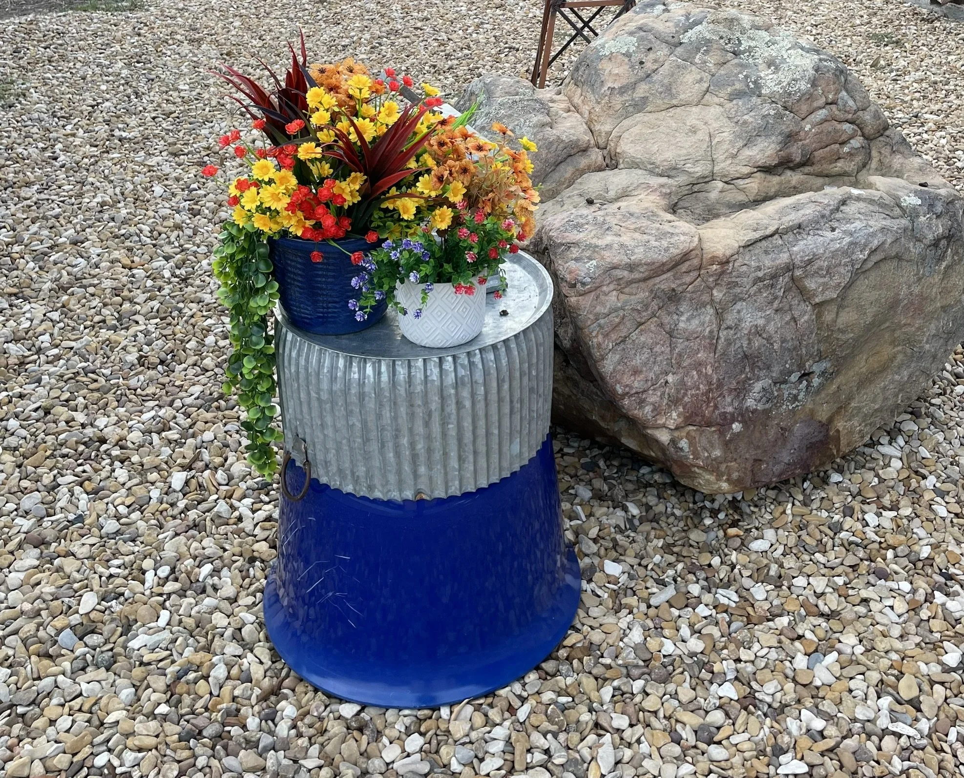 Fall Decor Pool Edge