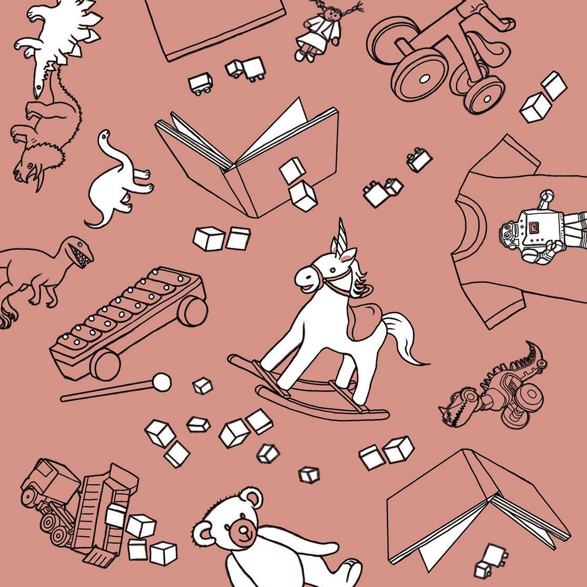 toddler themed chapter opener pattern, Dad Truths, illustrated by Terry Marks