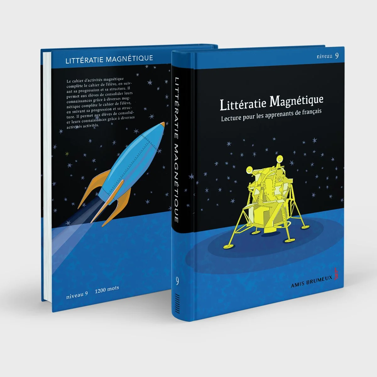 retro rocket and moon walker book cover, illustrated by Terry Marks