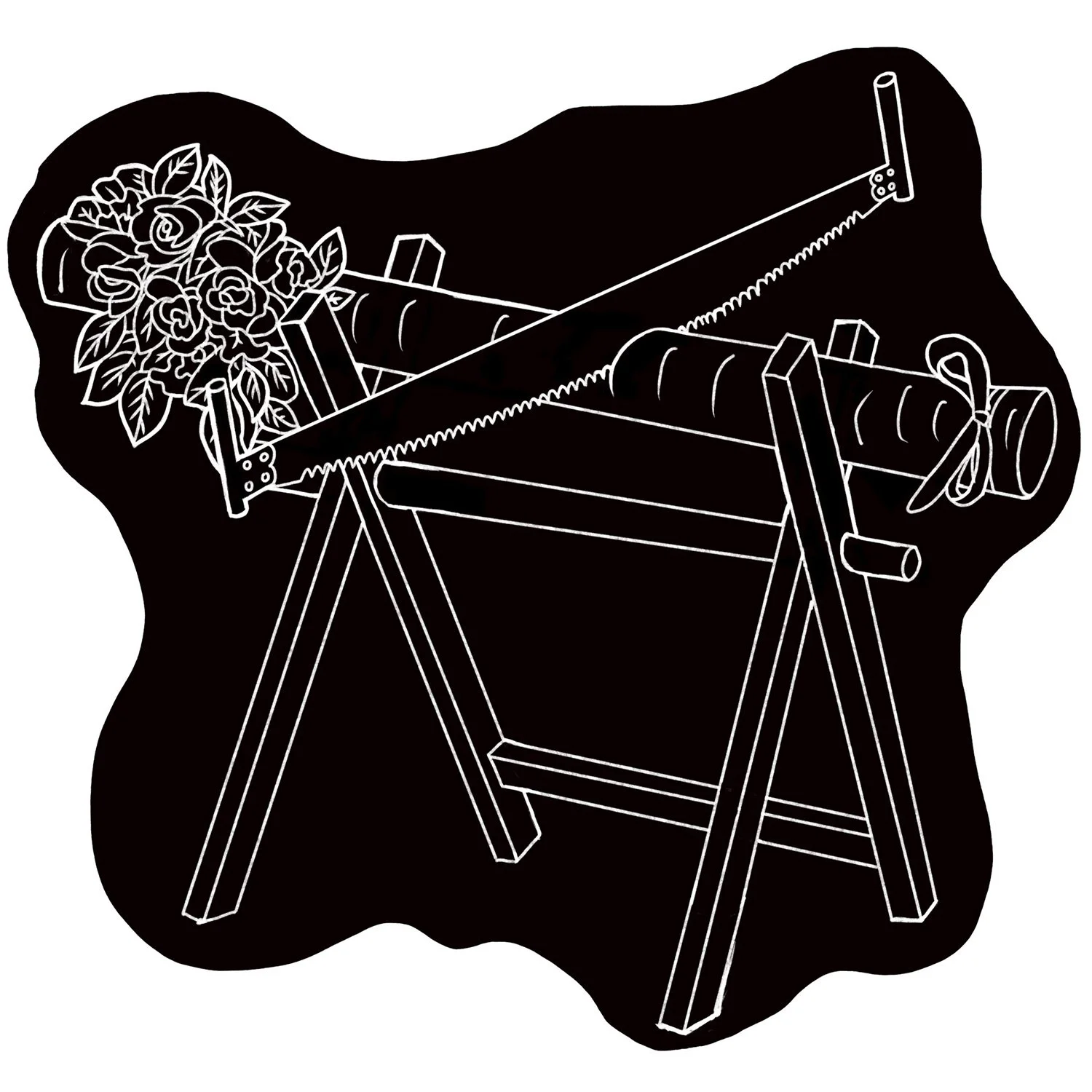 German wedding saw, illustration by Terry Marks