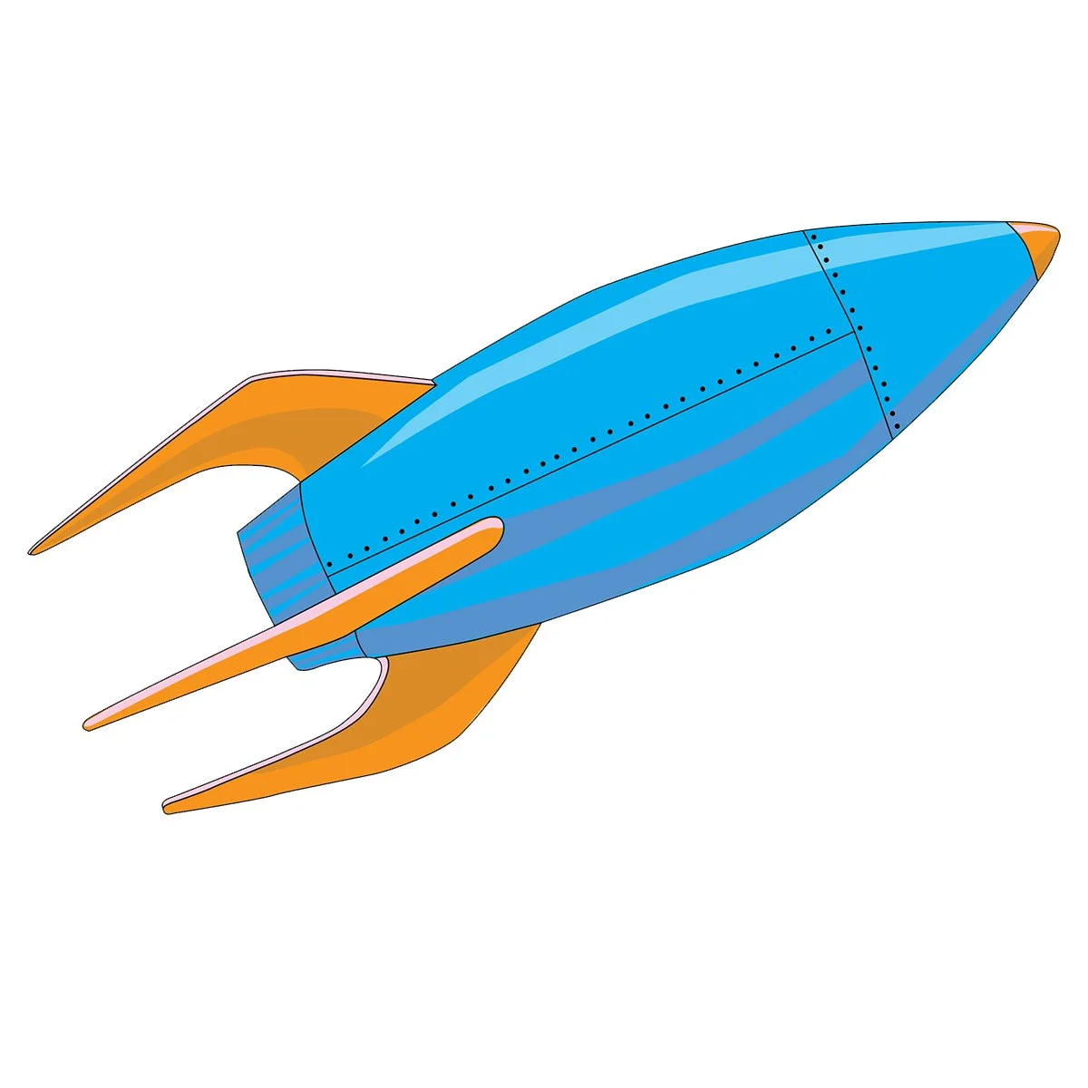 retro rocket, illustrated by Terry Marks