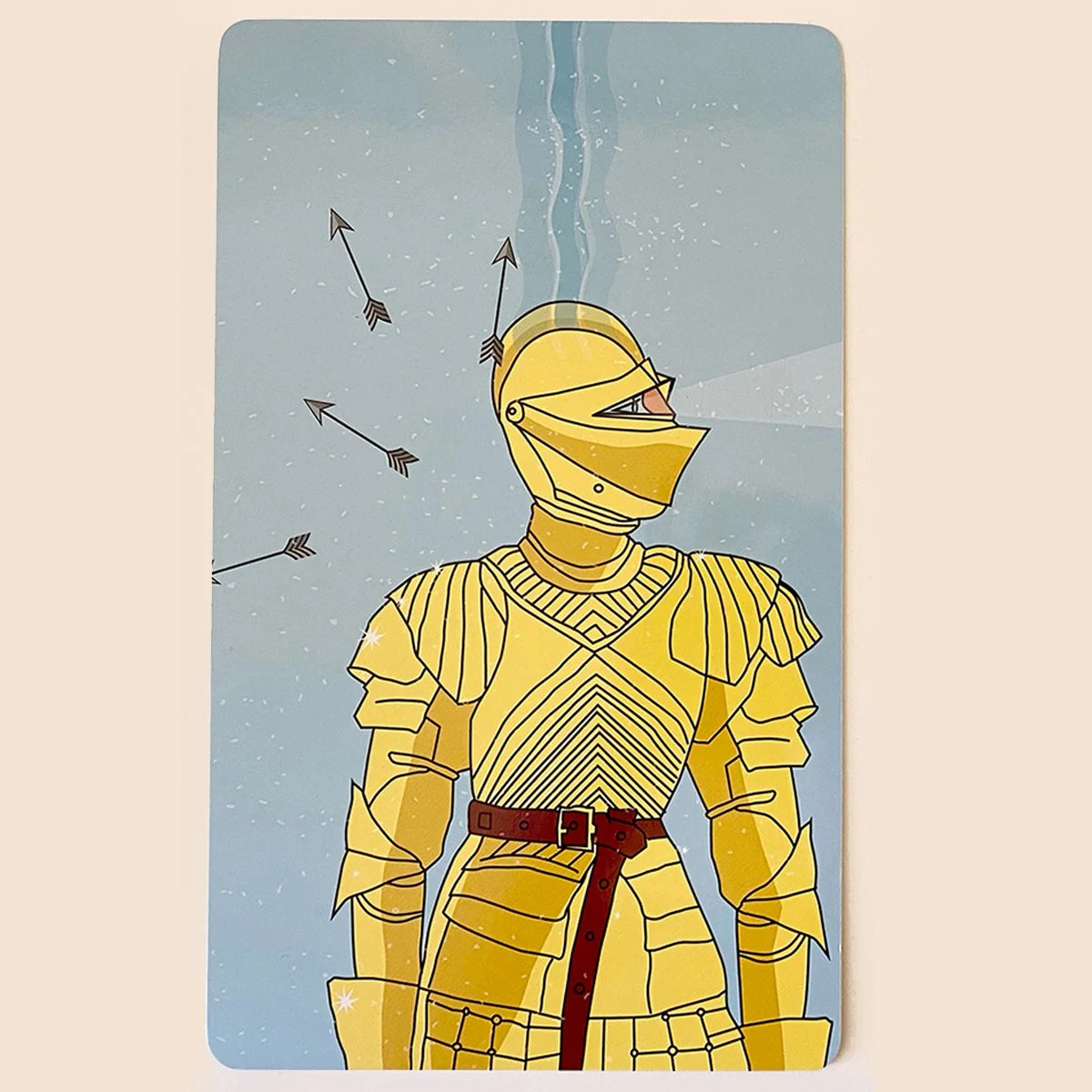 meditation card, protection, illustrated by Terry Marks
