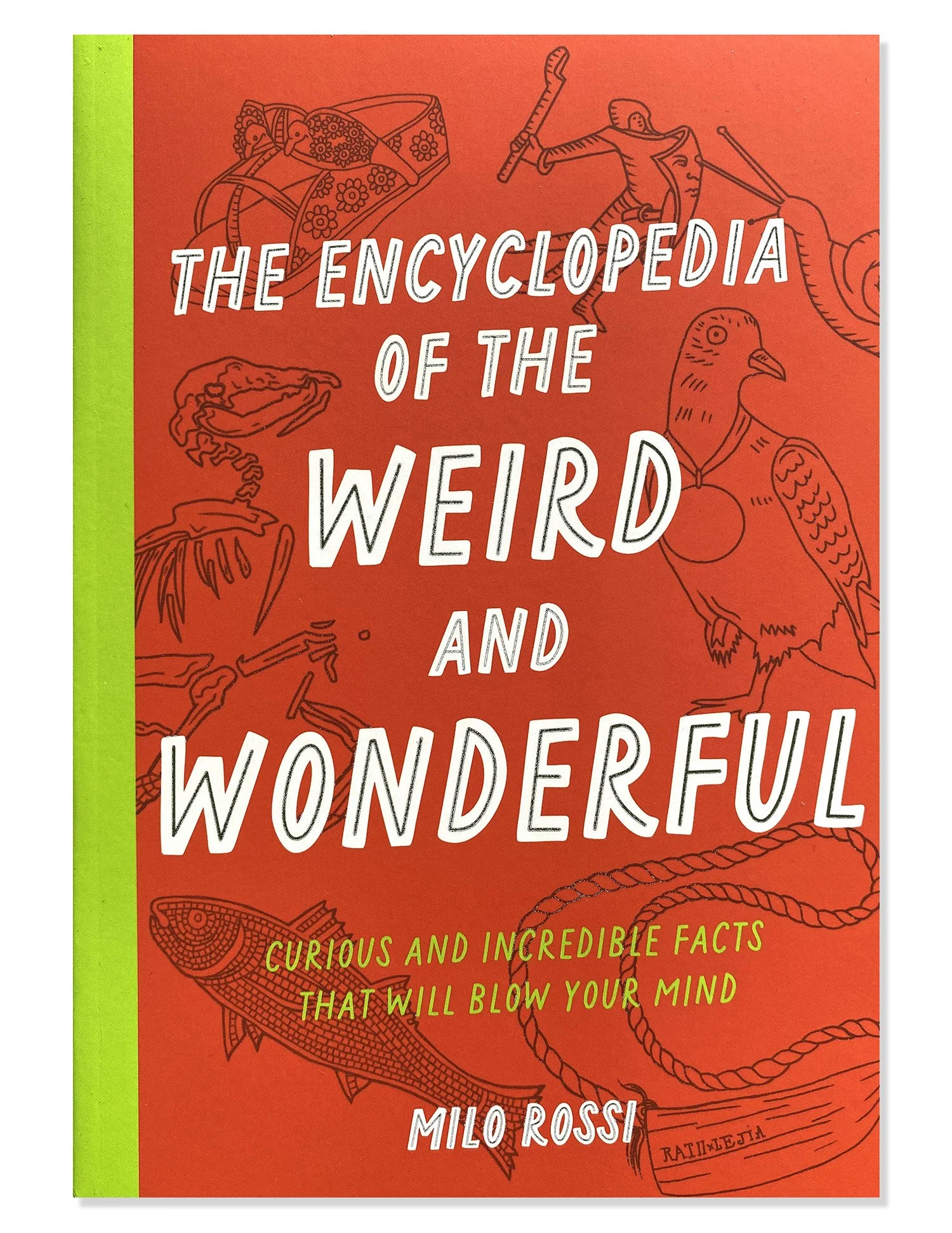 Encyclopedia of the Weird and Wonderful, book cover, illustrated by Terry Marks