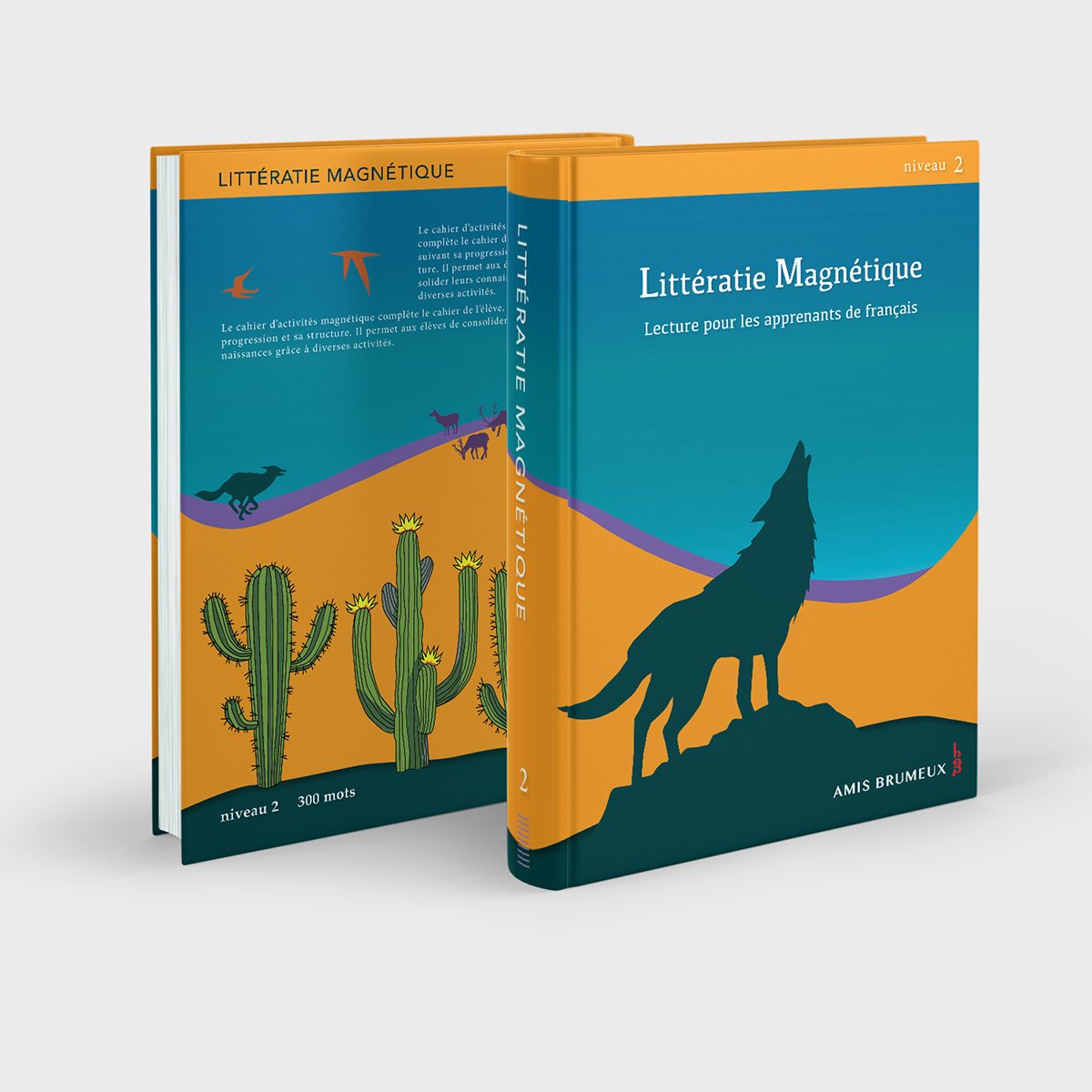 howling wolf and cactus book cover, illustrated by Terry Marks