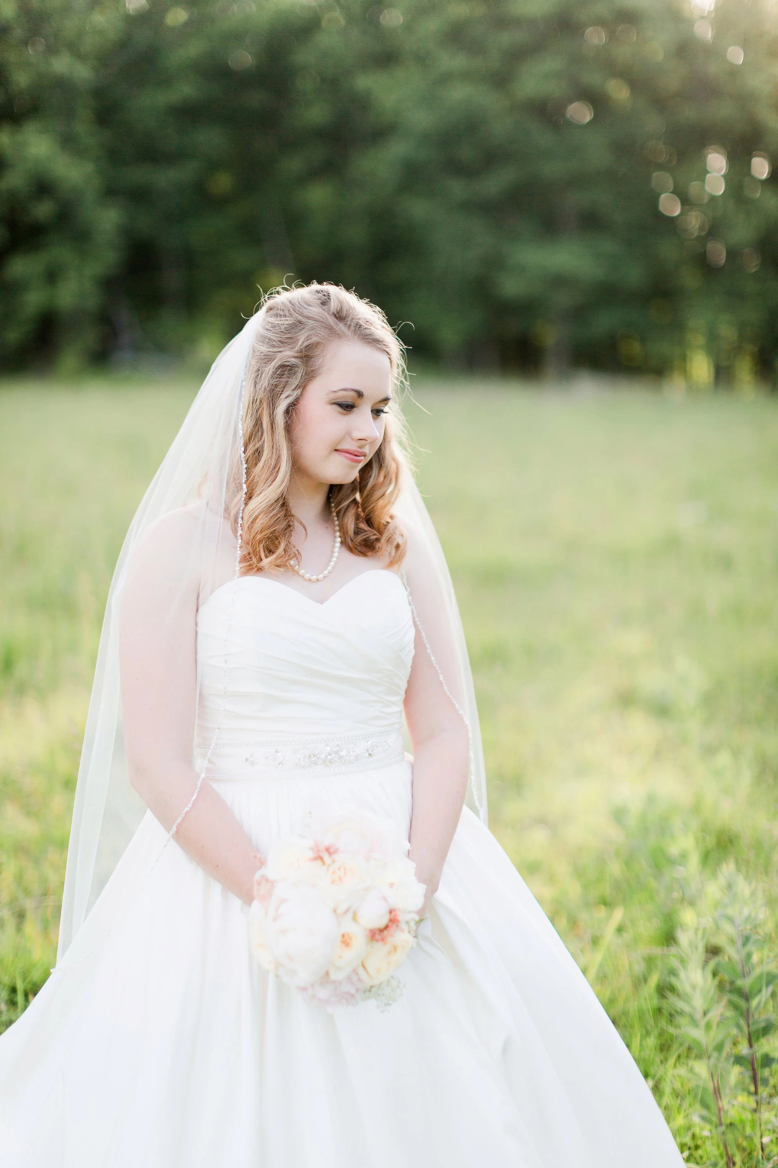 Hand beaded custom veil