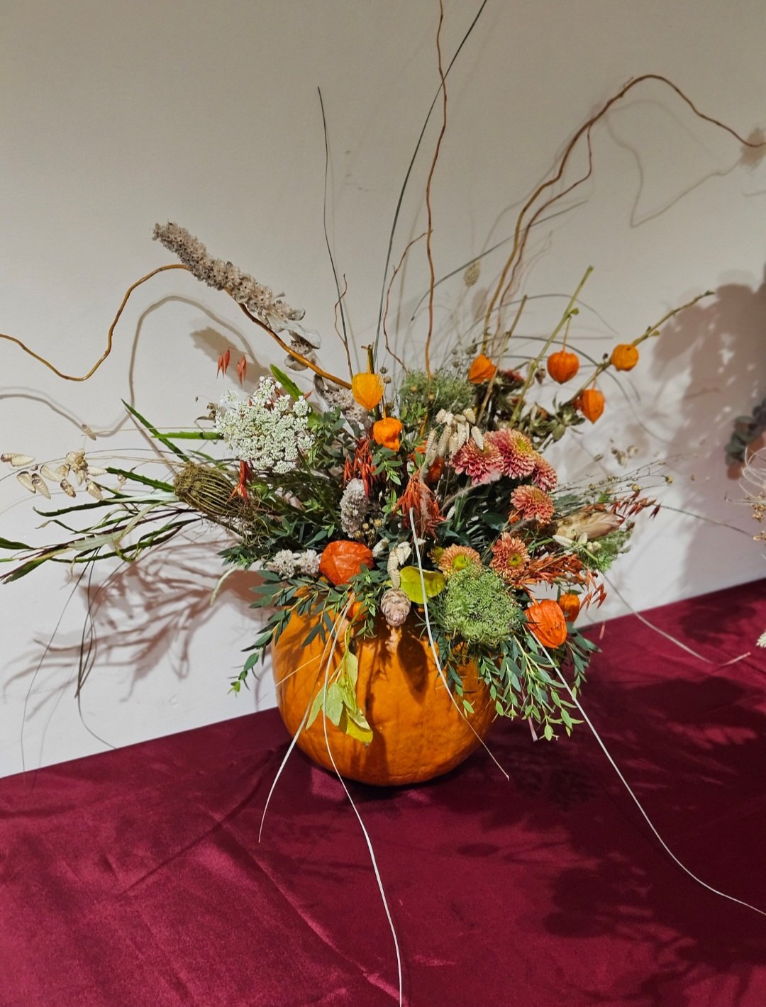 Pumpkin flower arrangement 29.10.2026 7pm