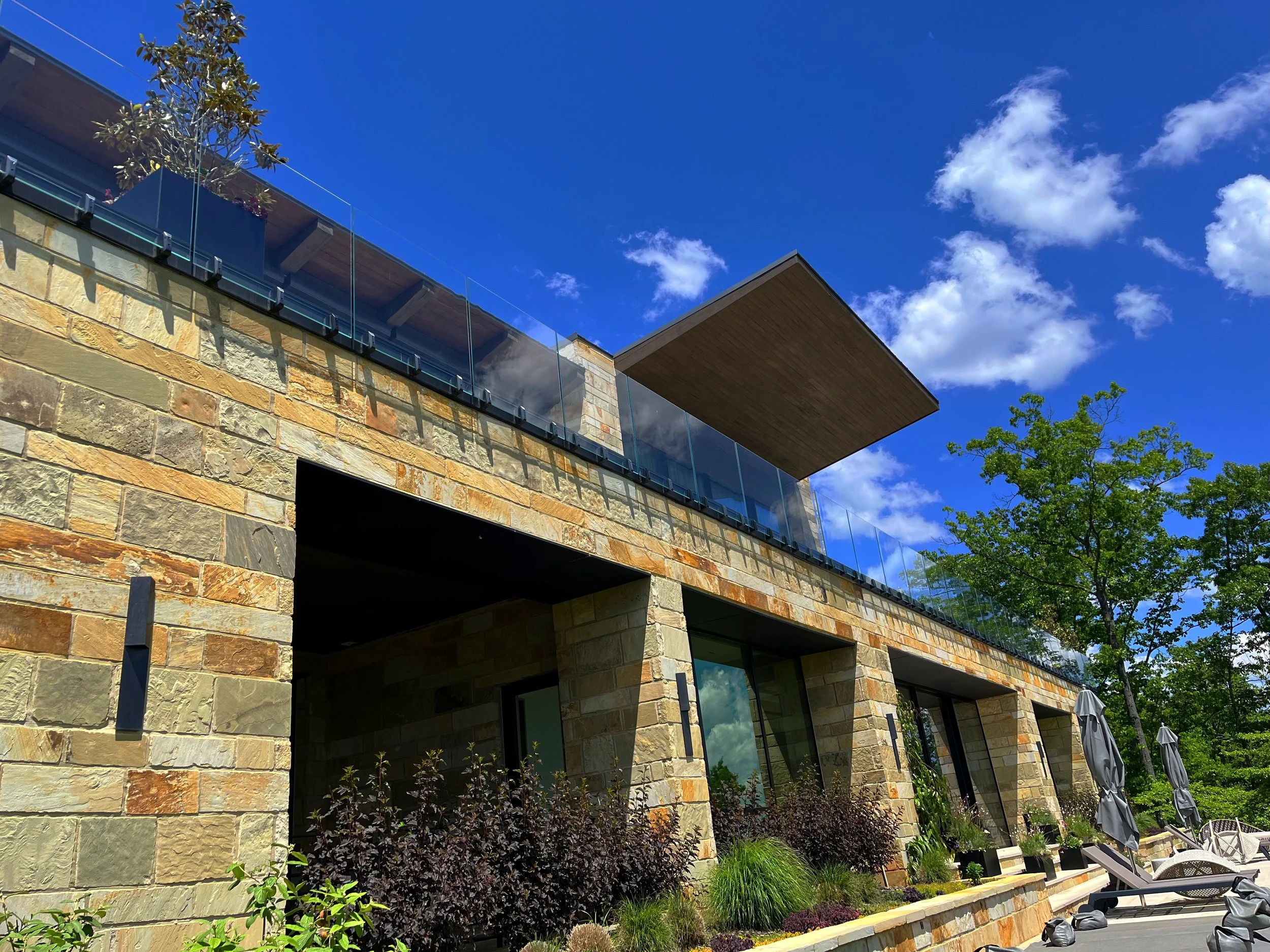 Exterior windows cleaned by Hammer Window Washing.