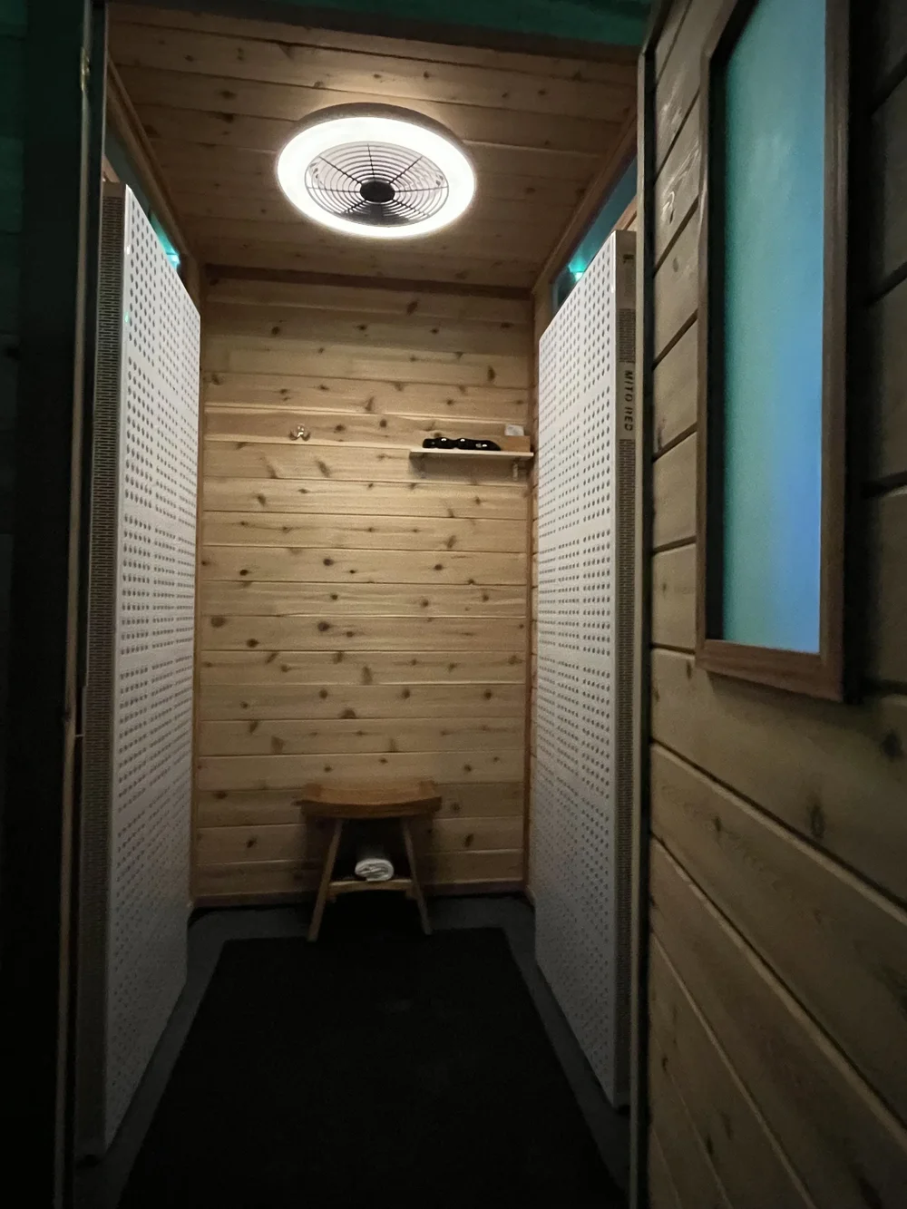Red light therapy cabin at Float Seattle South Lake Union