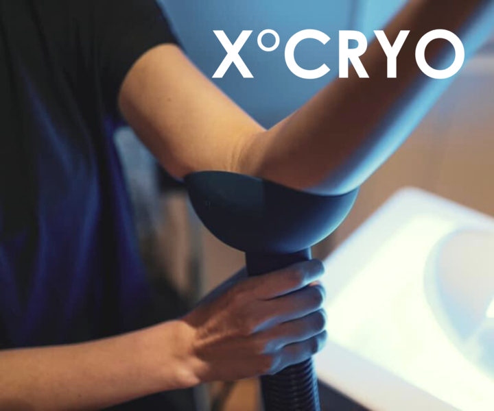 Localized cryotherapy treatment at Float Seattle with X°CRYO, targeting acute areas for pain relief, injury recovery, and inflammation reduction