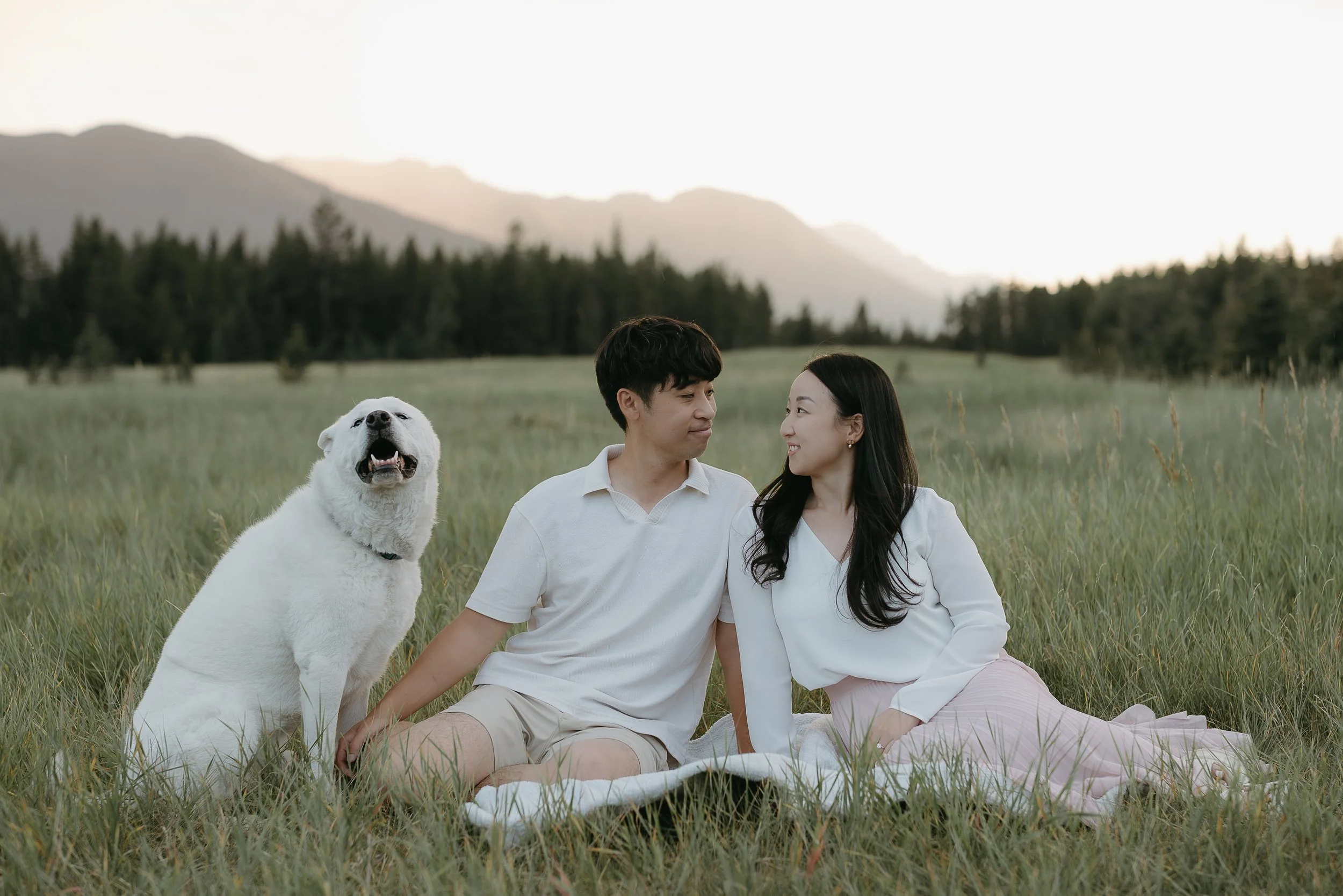 Banff, Alberta. Engagement Session at Moraine Lake. Shot by KC Photography