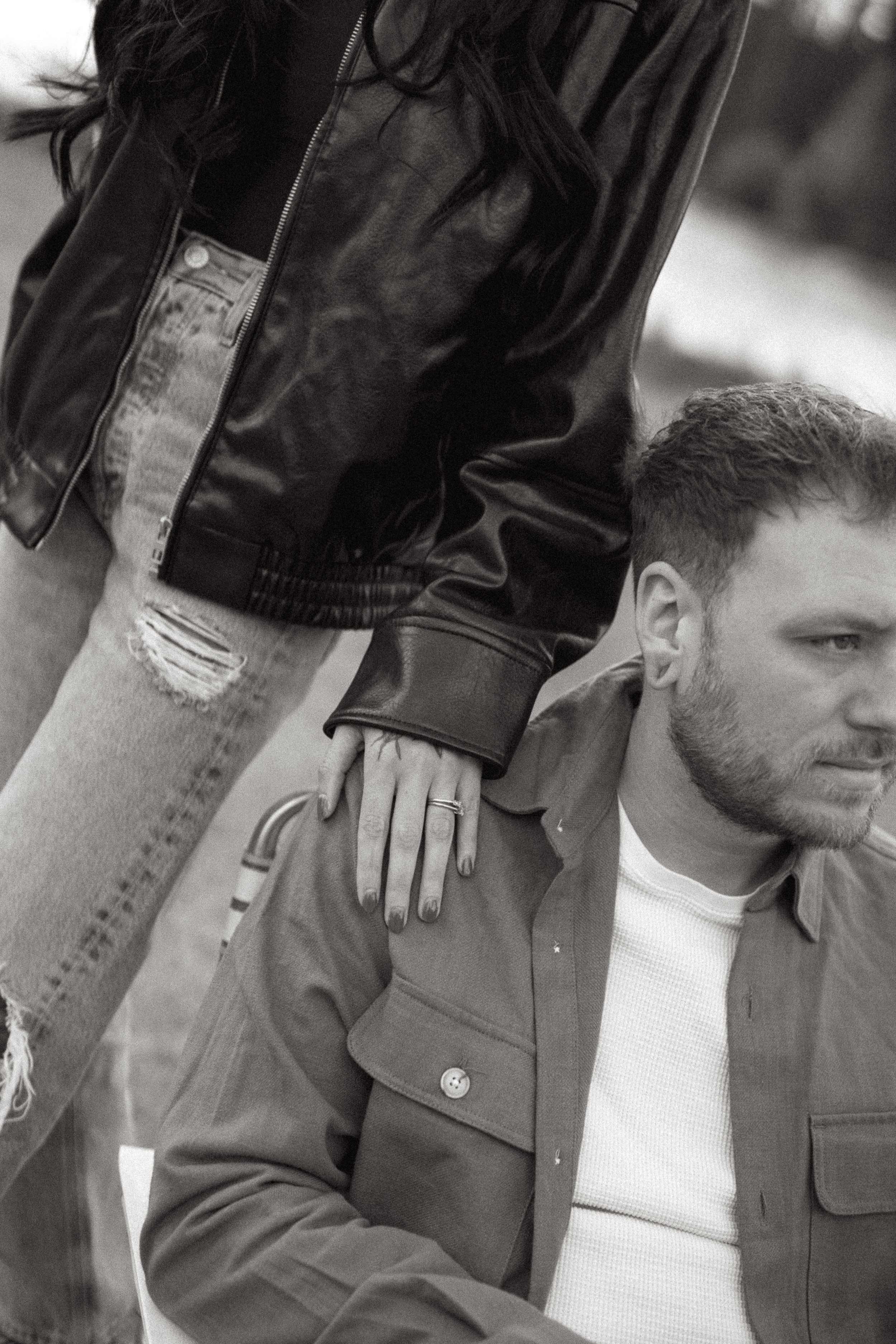 Banff, Alberta, Kananaskis Wedding Photographer.  Couple in Banff near the pond in a couples sessions shot by KC Photography
