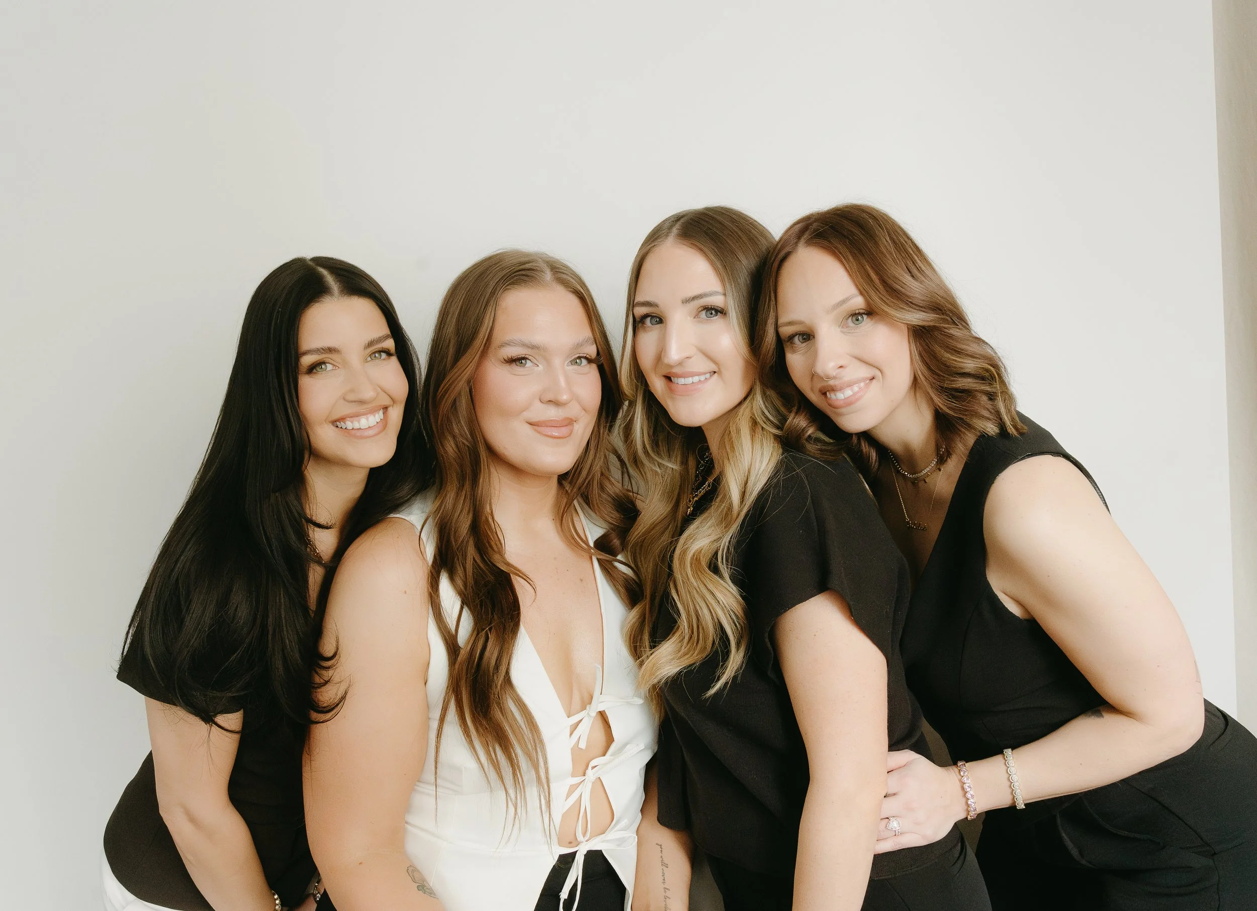 CALGARY, ALBERTA BRANDING PHOTOS. HEADSHOTS OF 4 WOMEN FOR HAIR EXTENSIONS. LIVEABLE HAIR.