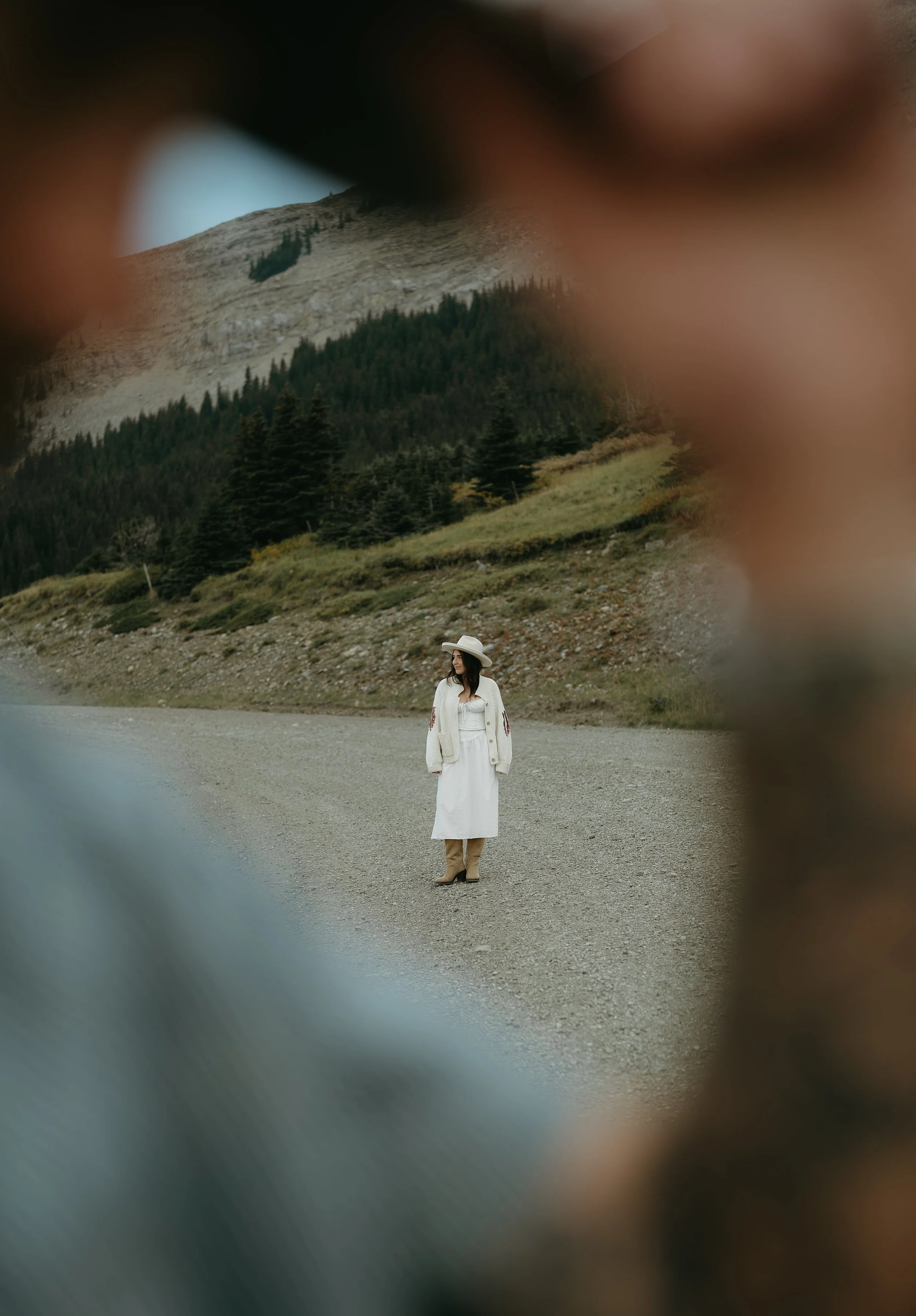 Alberta Photographer, KC Photography.  Couples session up on top of Hailstone Butte in Kananaskis