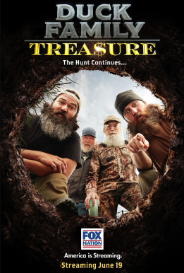 Four men with beards looking down into a hole in the ground, themed as a threatening or adventurous scenario.