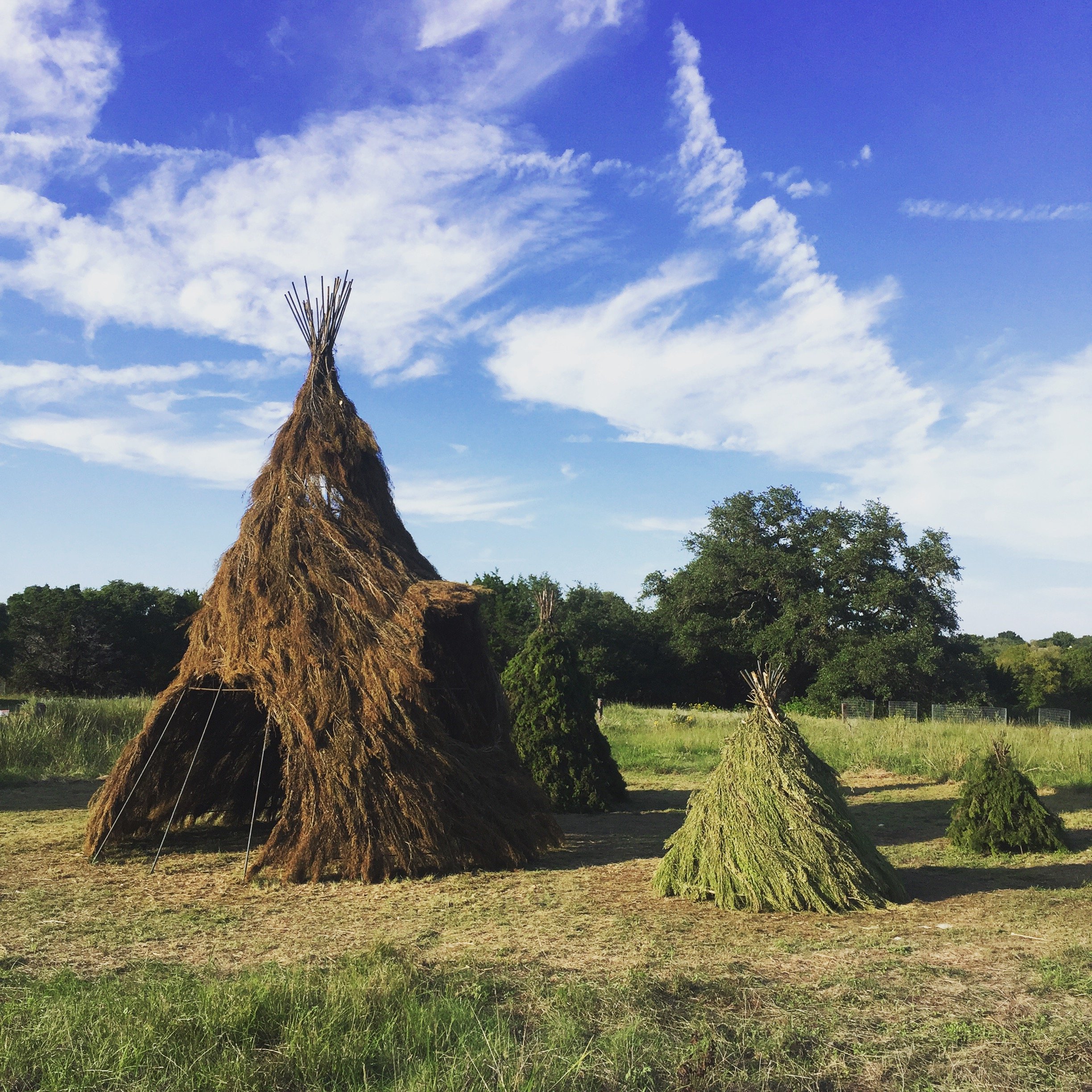 Treepees at Fortlandia, 2018