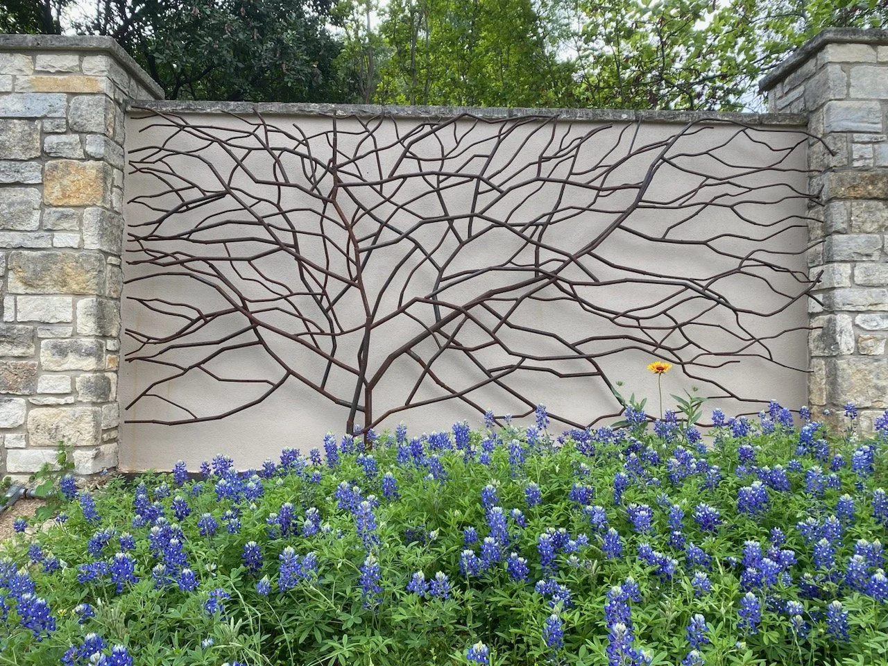 Steel Branch 3D Wall Mural