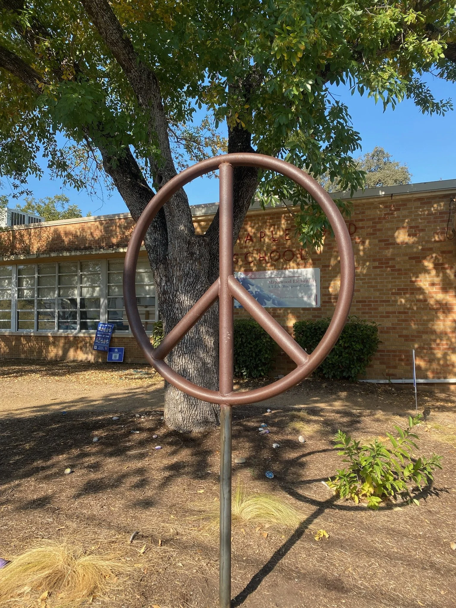 Peace Sculpture, Maplewood Elementary 