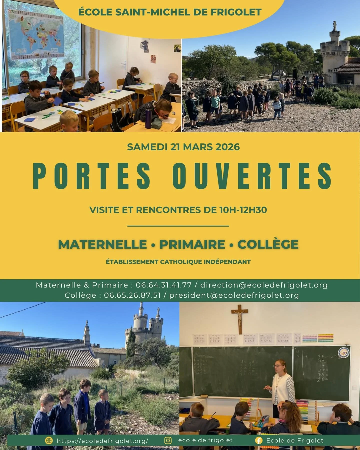 ⸻

✨ Portes ouvertes &ndash; deuxi&egrave;me date !

Vous n&rsquo;avez pas pu venir lors de notre premi&egrave;re matin&eacute;e ?
Bonne nouvelle : une deuxi&egrave;me date est organis&eacute;e !

📅 Samedi 21 mars
🕙 De 10h &agrave; 12h30

L&rsquo;o