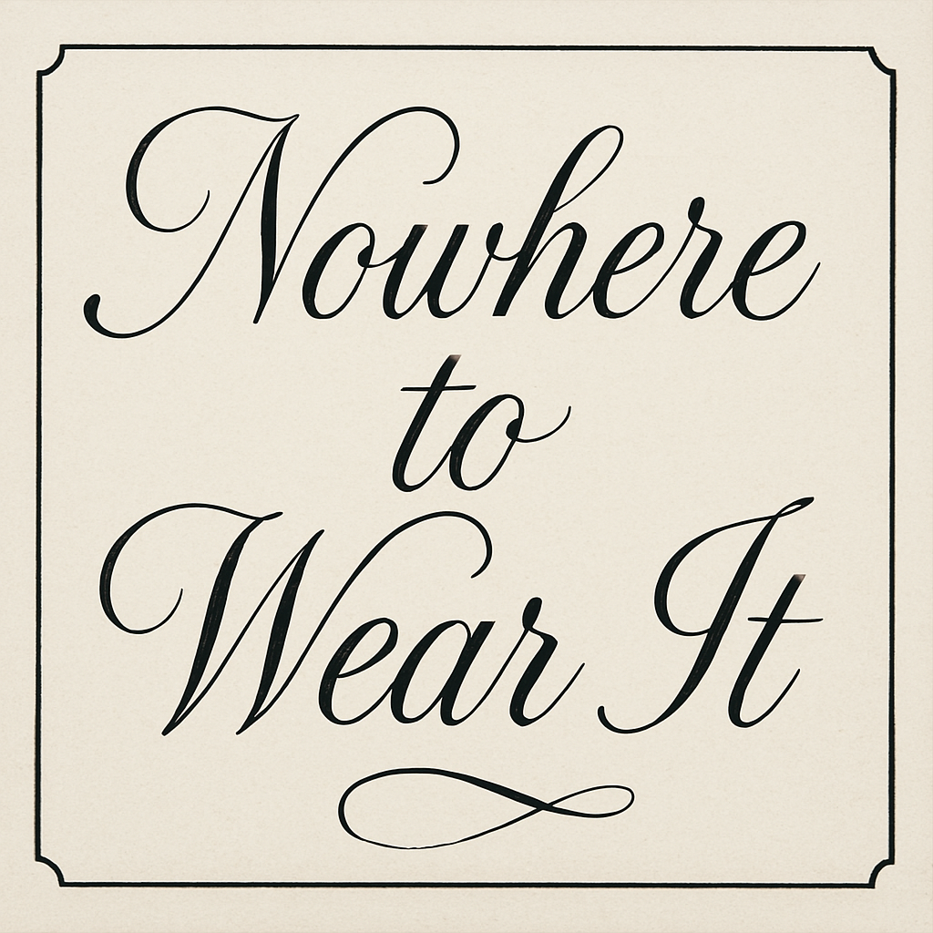 "Nowhere to Wear It"