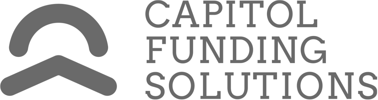 The Capitol Funding Solutions logo, validating a strategic partnership built on cybersecurity certainty, operational efficiencies, and risk reduction within competitive funding environments.