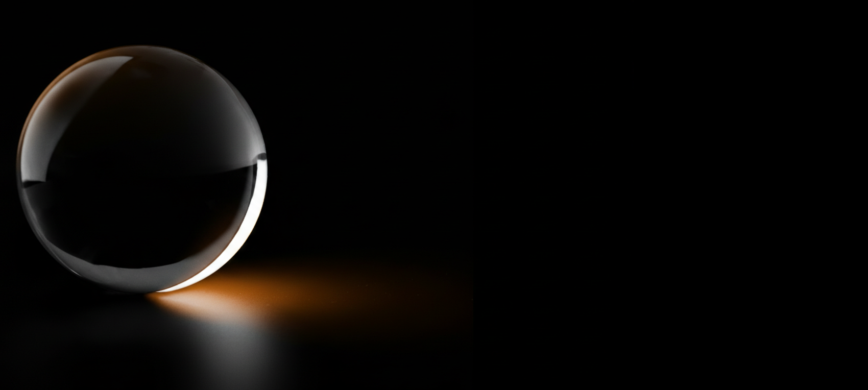 The Silent Quadrant glass orb, a conceptual representation of operational certainty, structural precision, and the clarity required to secure mission-critical environments.