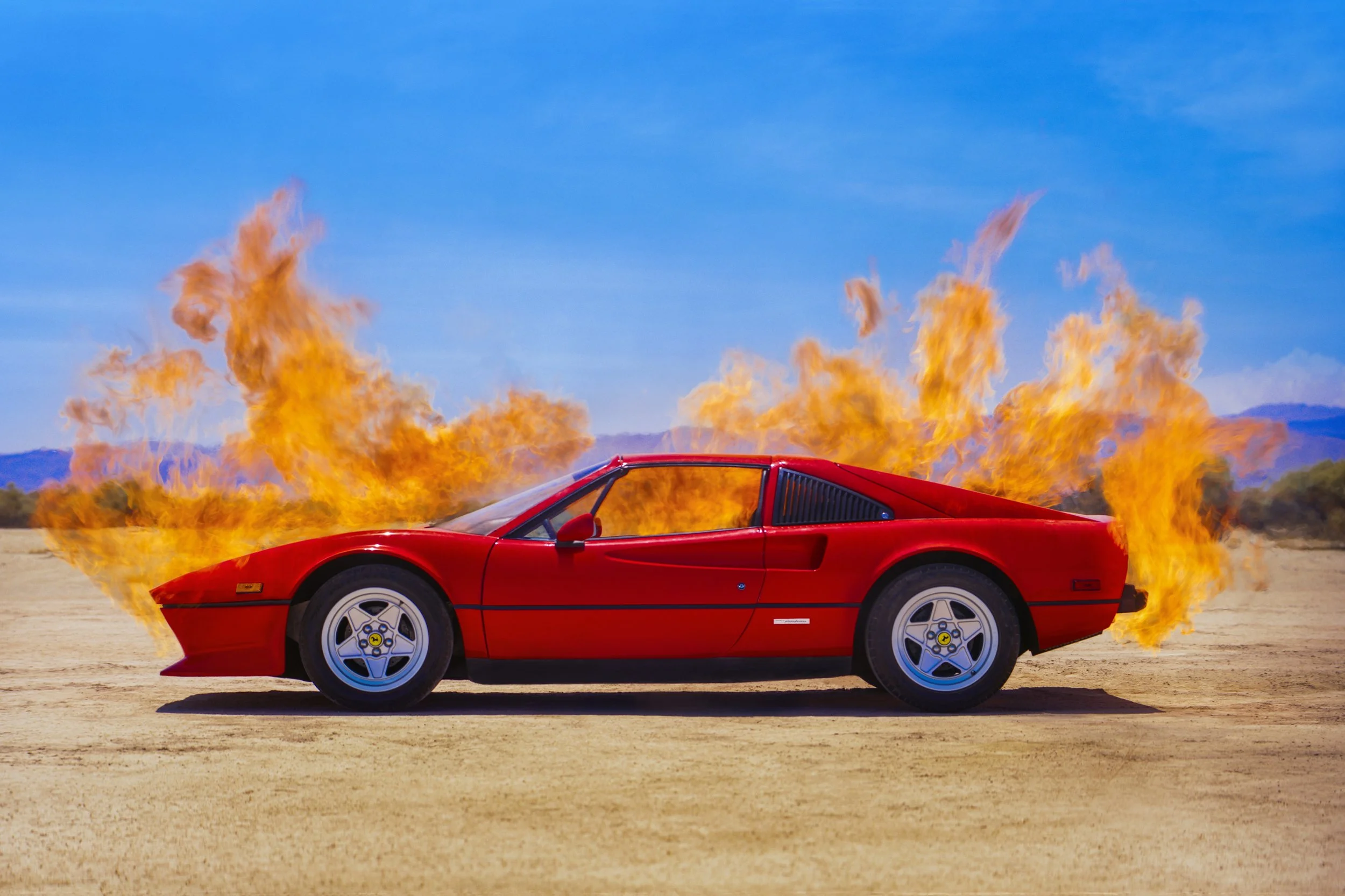 Ferrari on Fire