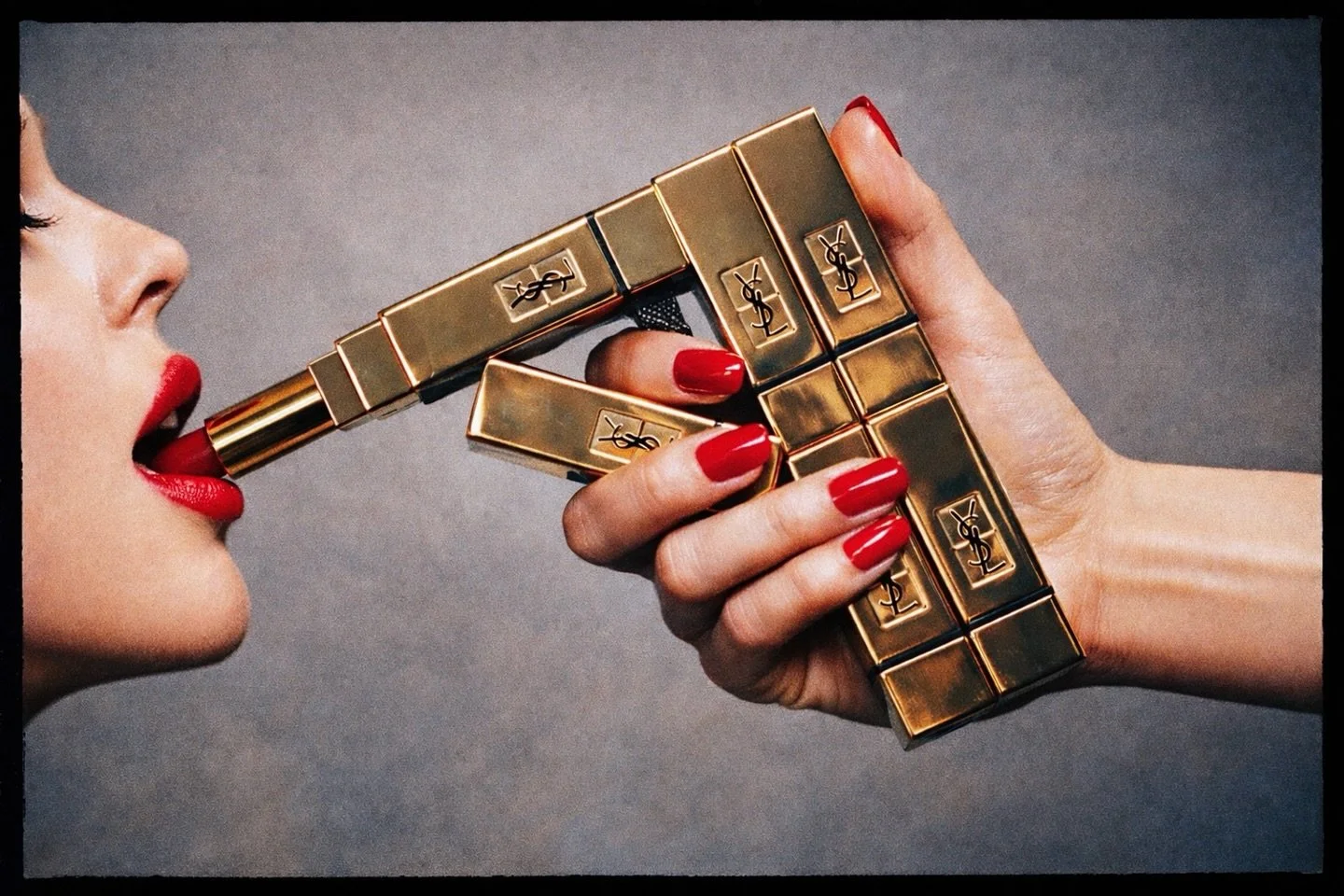 Never underestimate the power of red lipstick.