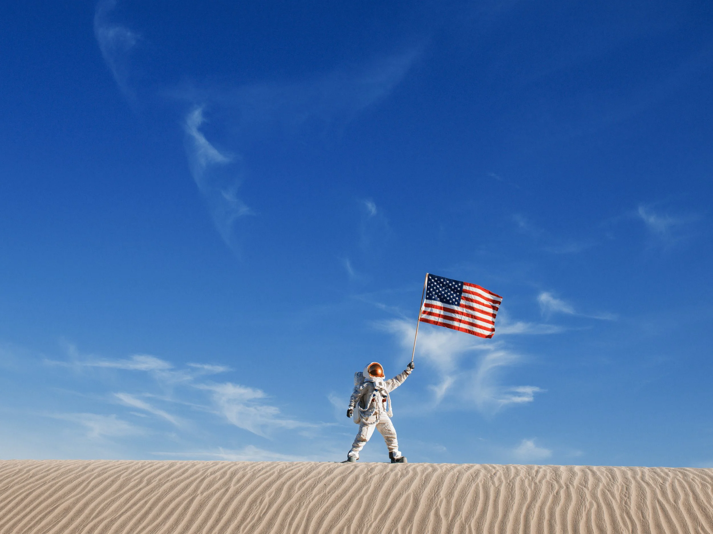 Astronaut American Flat