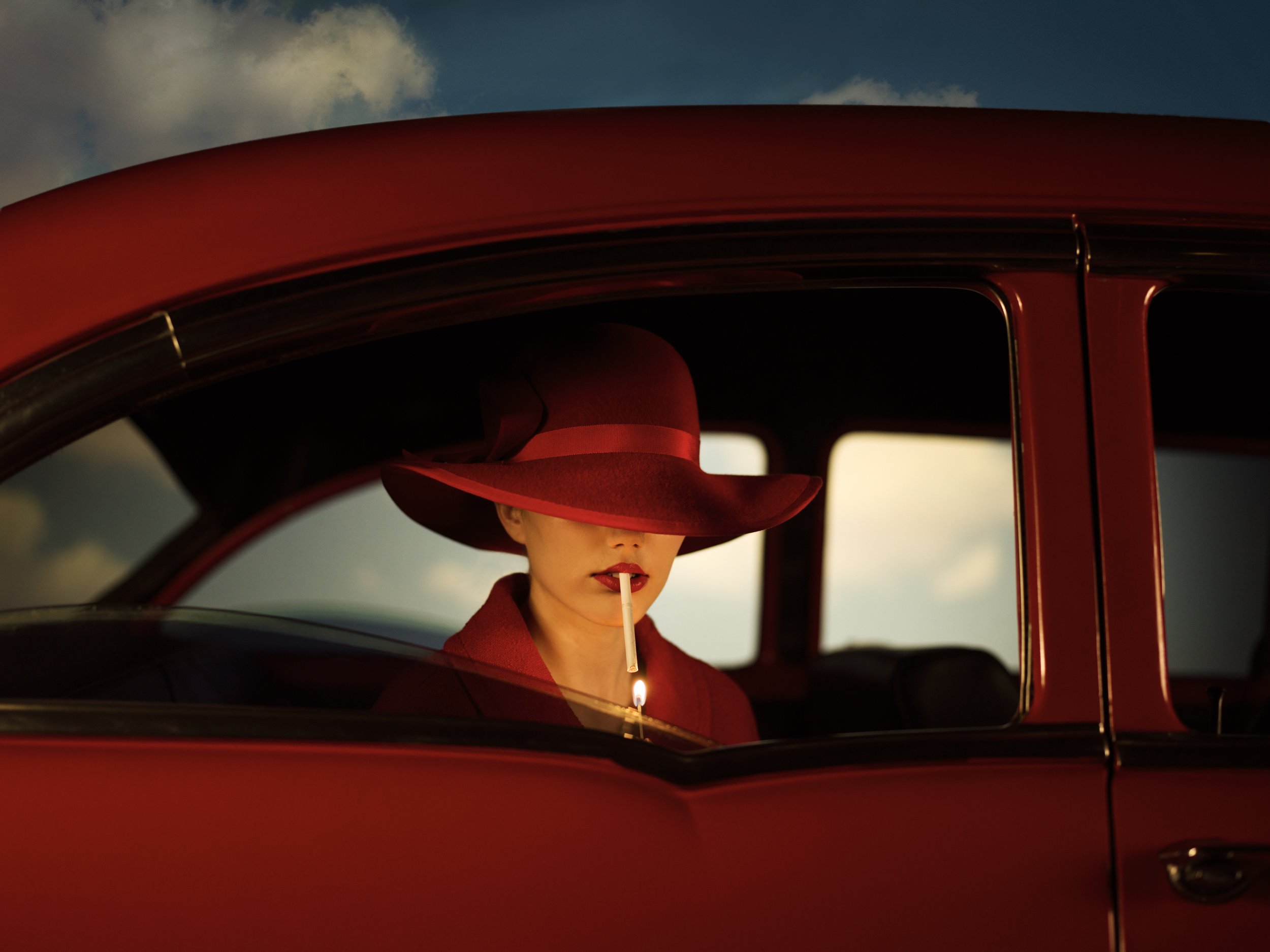 The Girl in the Red Car