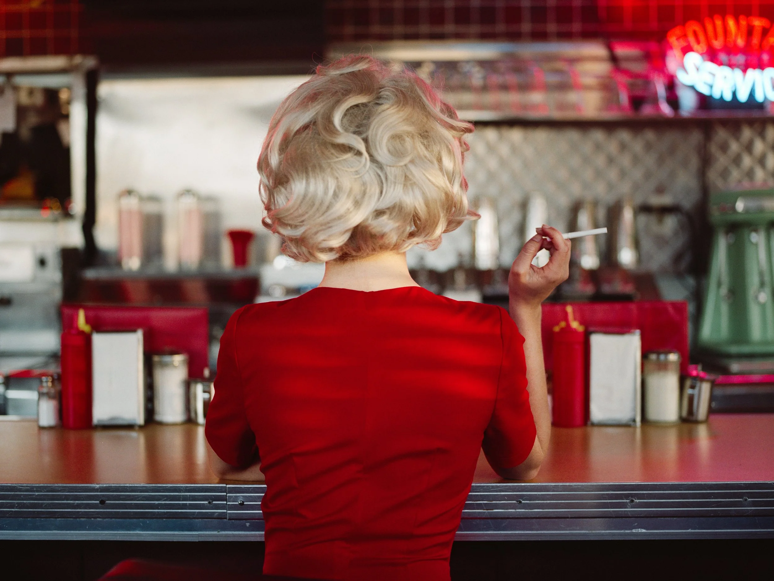 Woman in the Diner
