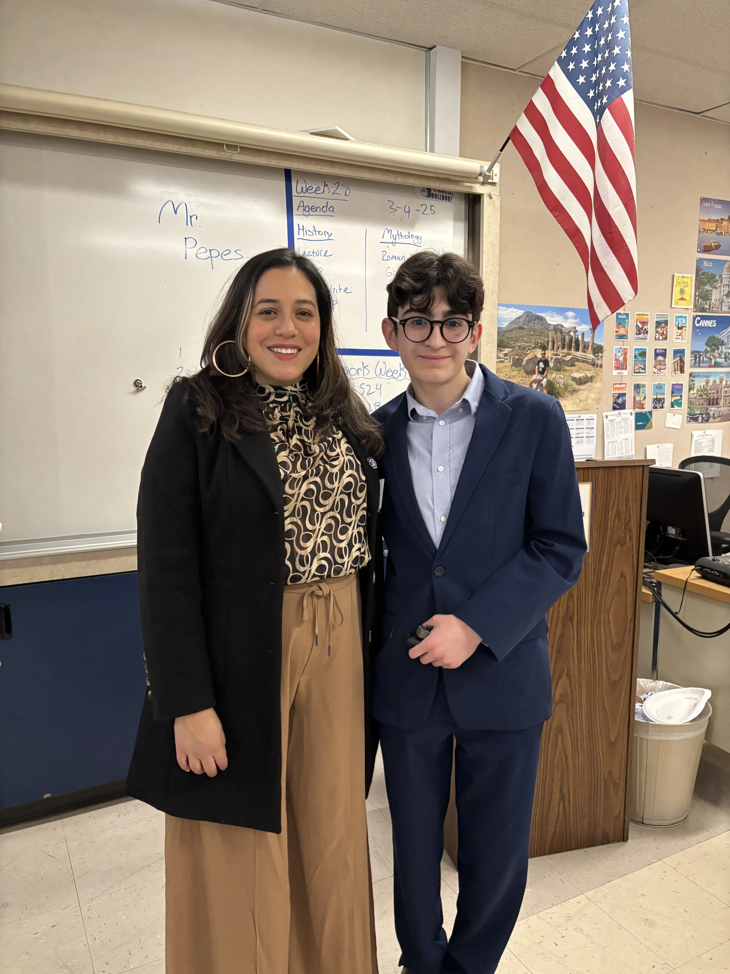 Mayor Nikki Perez & President Daniel Bagumyan.