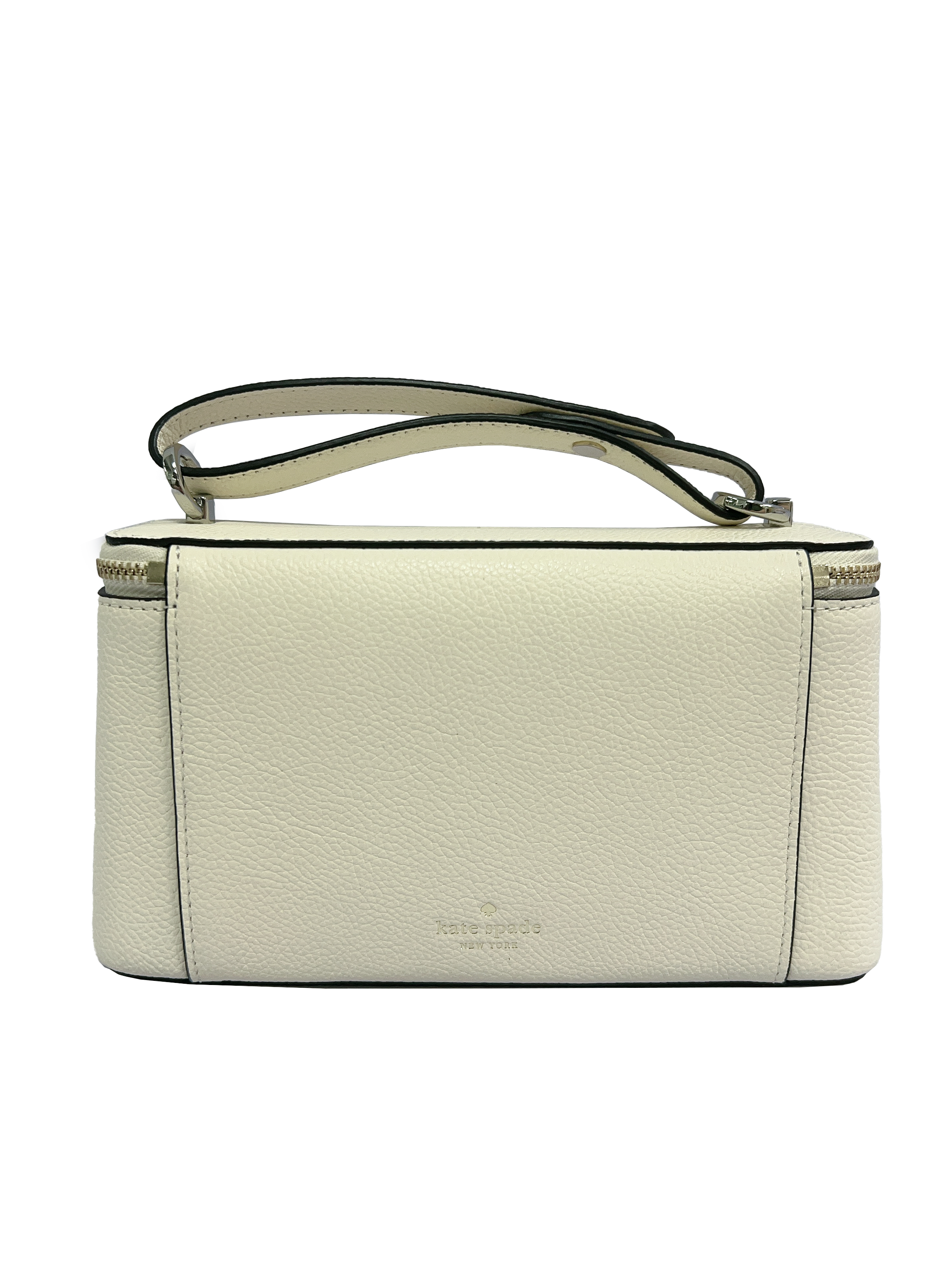 SU26 OL P05 Key Item Pebble Leather Small SLG Top Handle crossbody SY1 CASHEW MILK - back.png