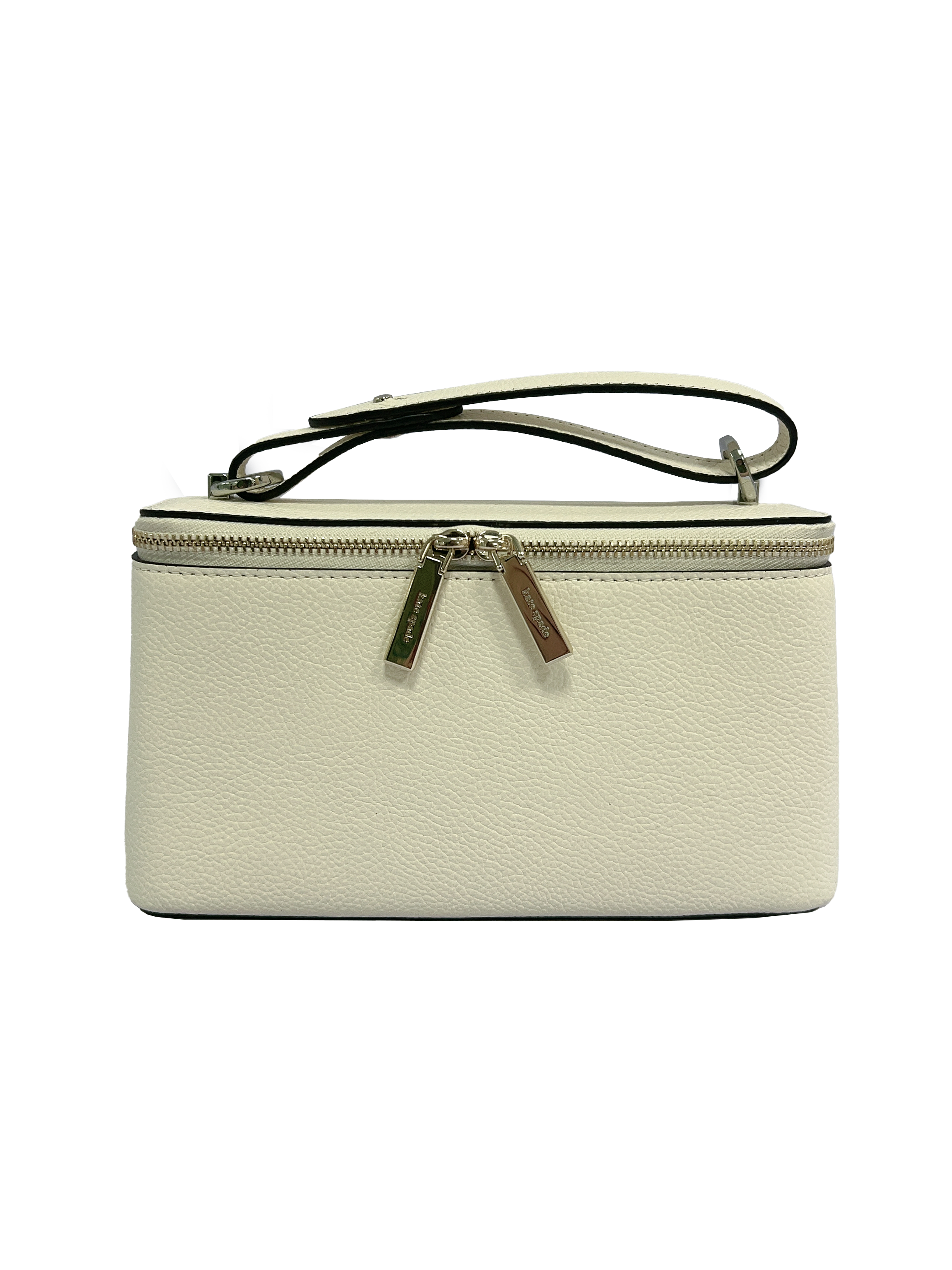 SU26 OL P05 Key Item Pebble Leather Small SLG Top Handle crossbody SY1 CASHEW MILK - front.png