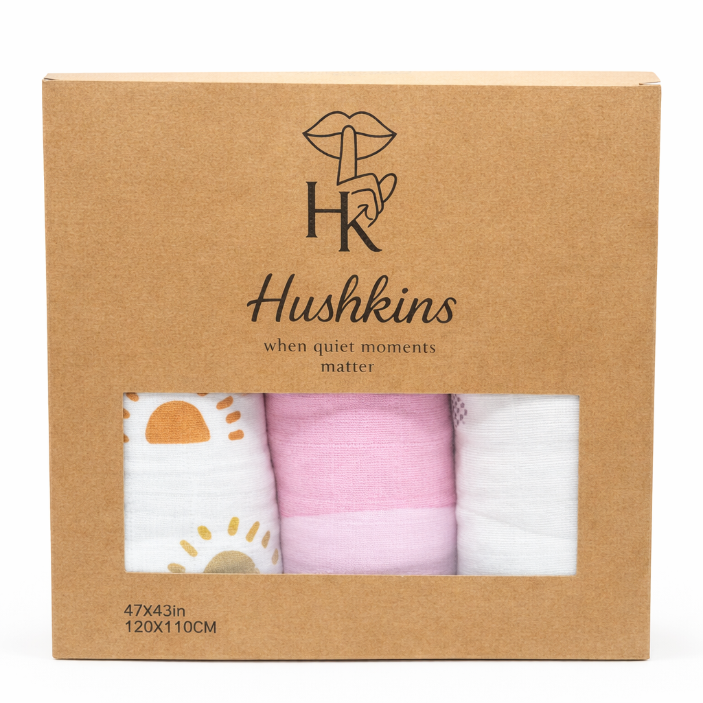 Girls Swaddle 3 Pack Set