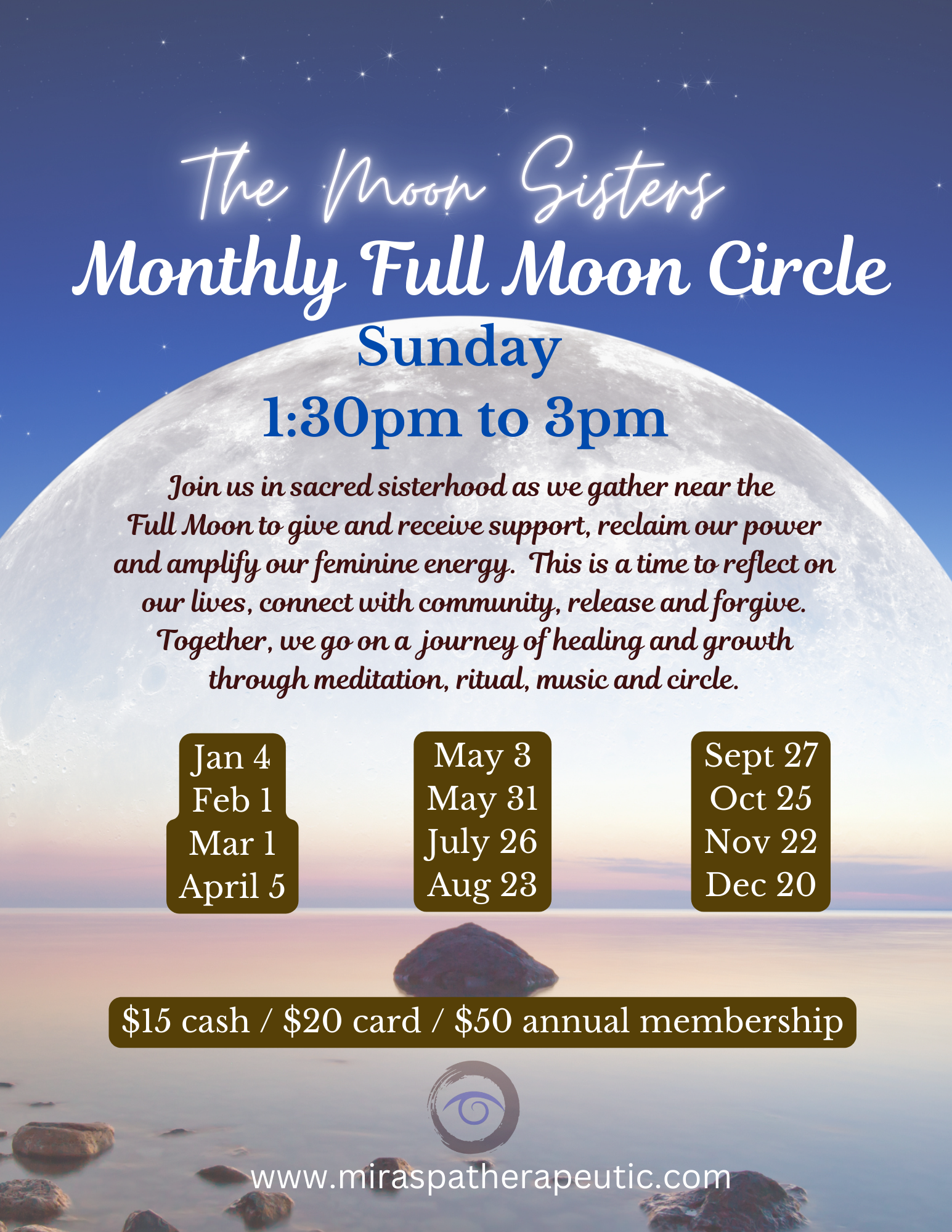 Full moon circle