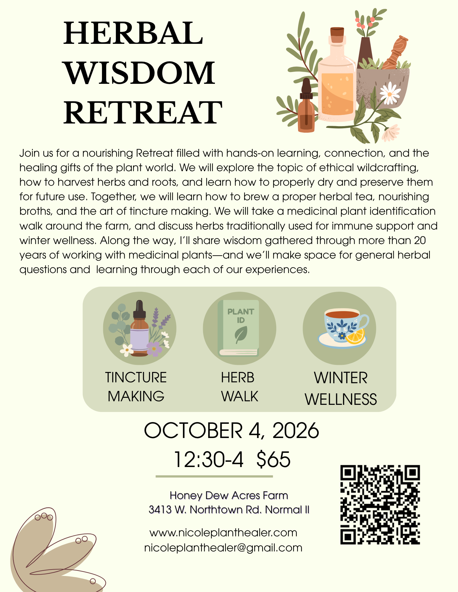 Herbal Wisdom Retreat, Wildcrafting & medicine making.  