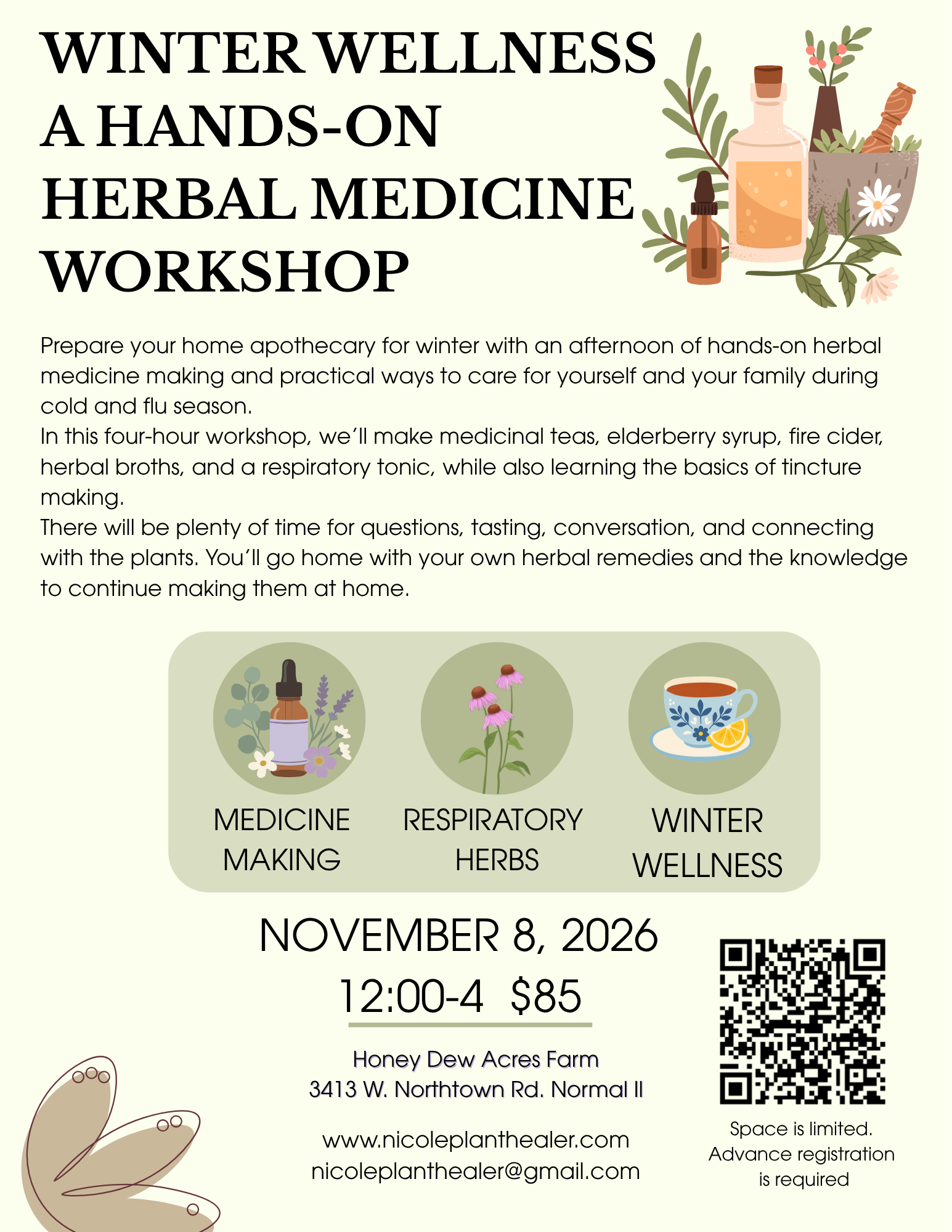 WINTER WELLNESS A HANDS-ON HERBAL MEDICINE WORKSHOP