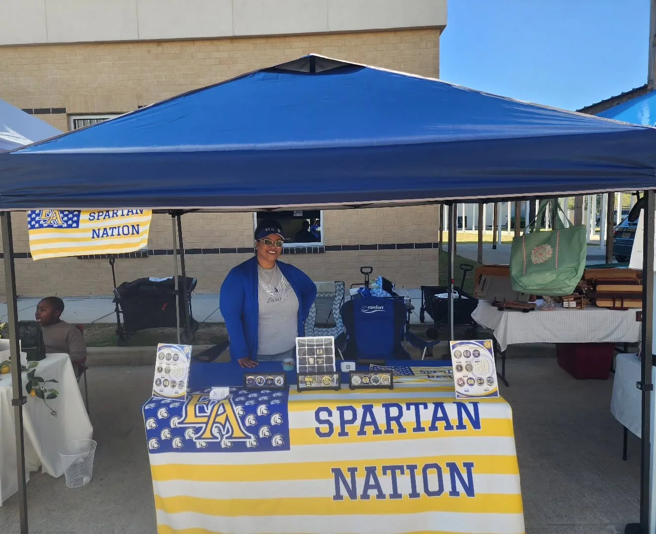 We're outside at the EA FFA Famers Market &amp; Plant Sale!!! Boot #13...come see us and check out our items.