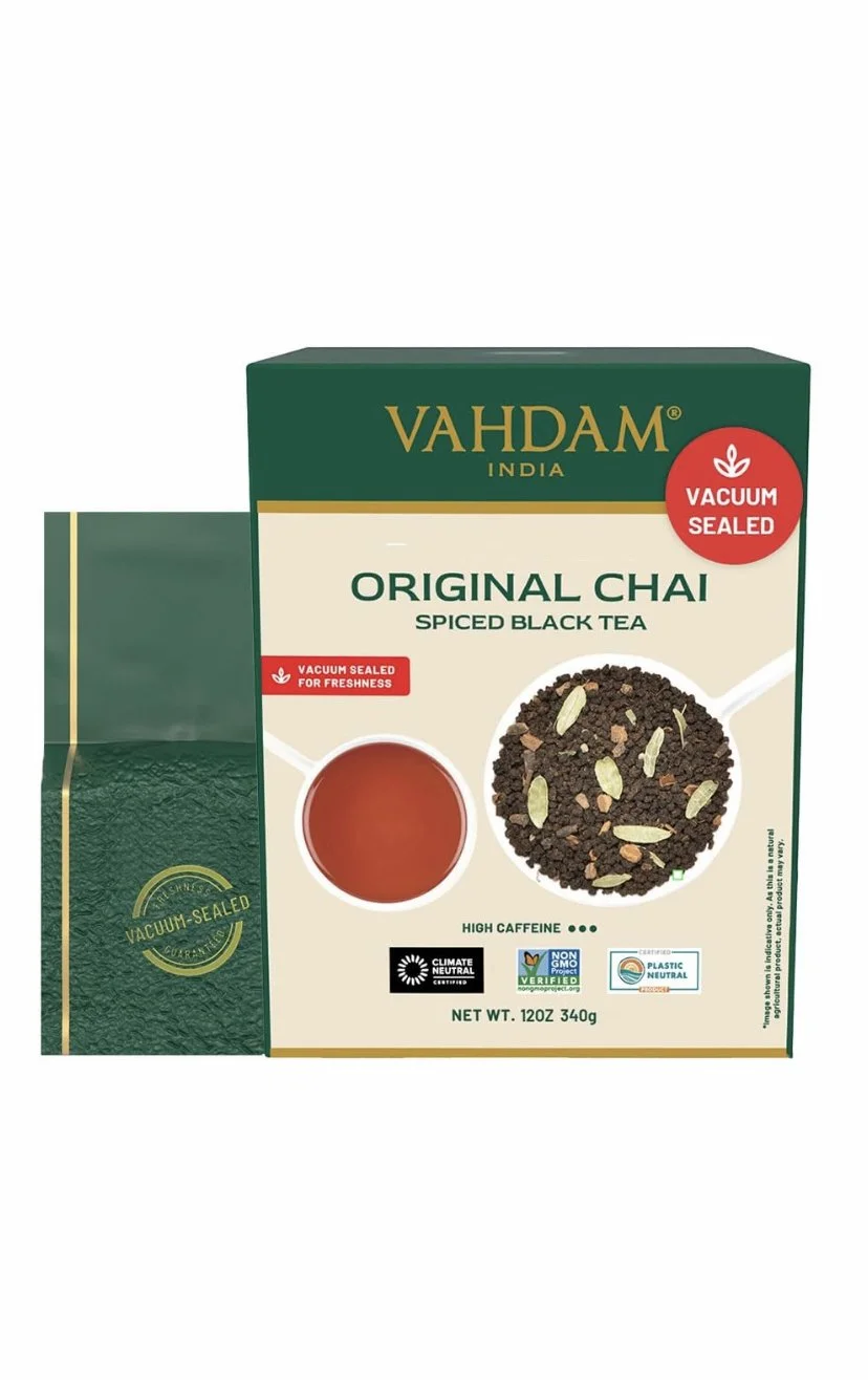  Masala Chai Tea - Loose Leaf Blend of Black Tea with Cinnamon, Cardamom, Cloves &amp; Black Pepper 