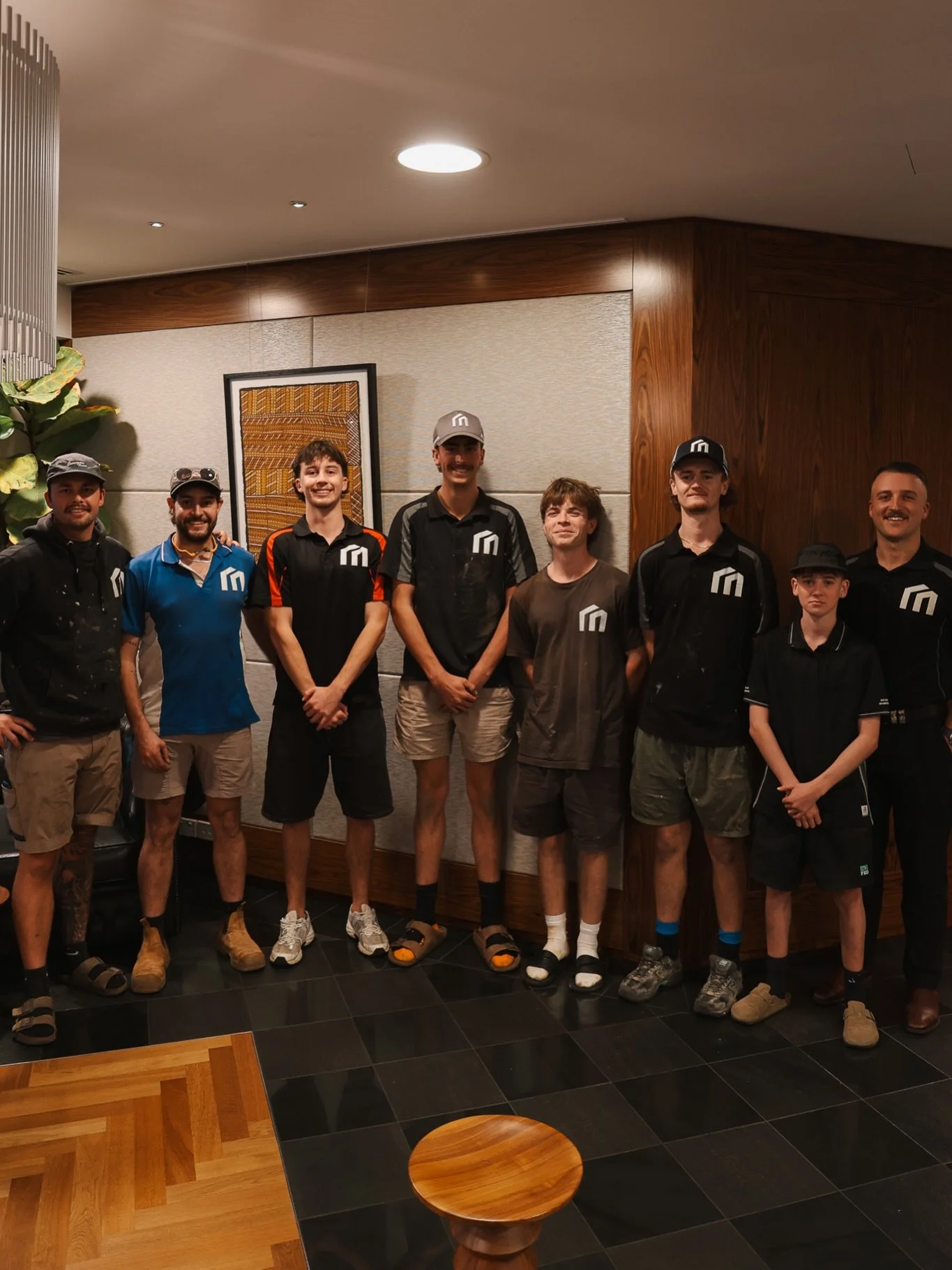 The MBC Team. Last week we got together to introduce the Monger Building &amp; Construction Playbook. The vision, values and processes that are going to help us work to achieve our goals and produce the highest quality service for our customers. Gath