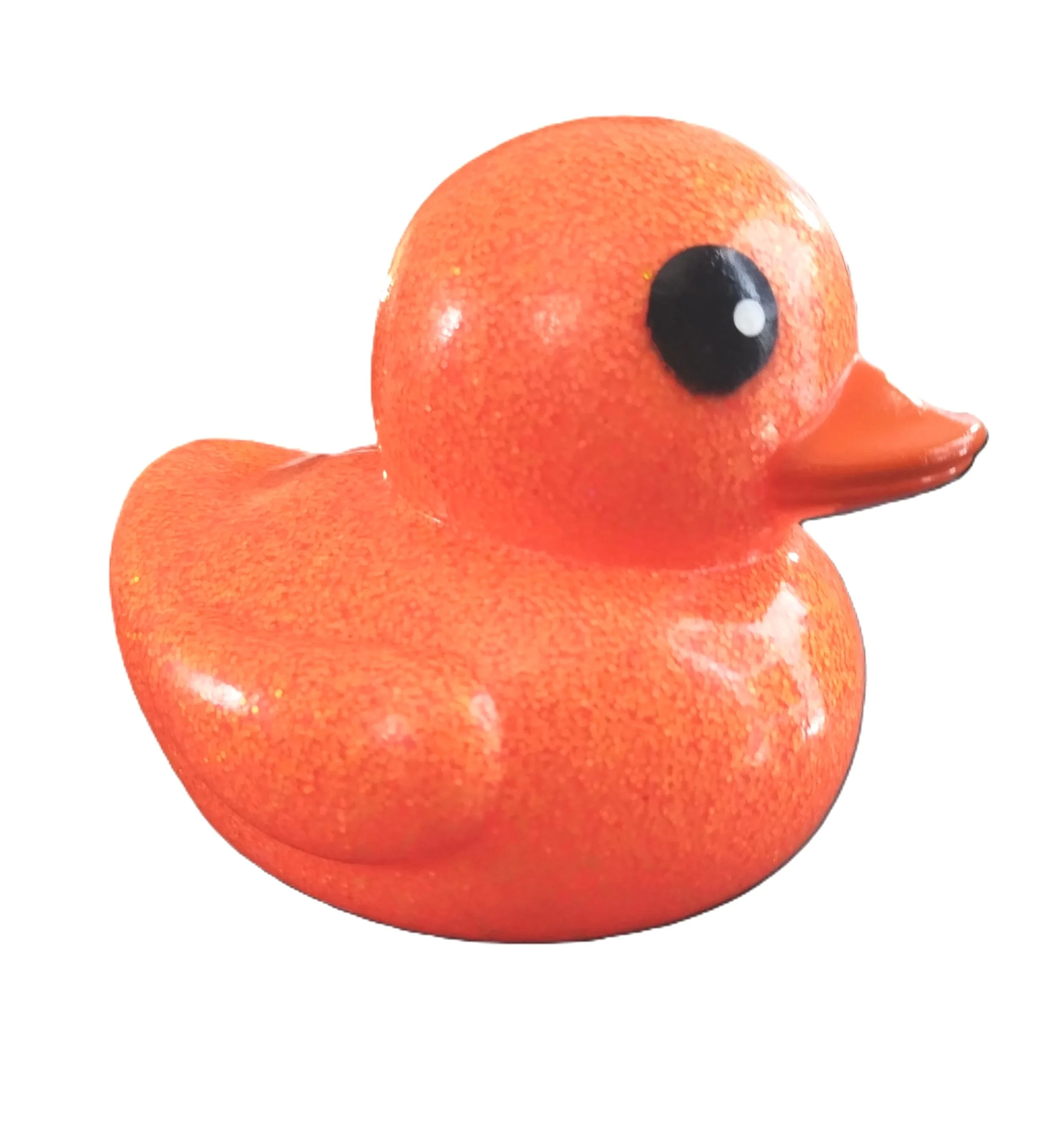 Jumbo Orange Sparkle Duck