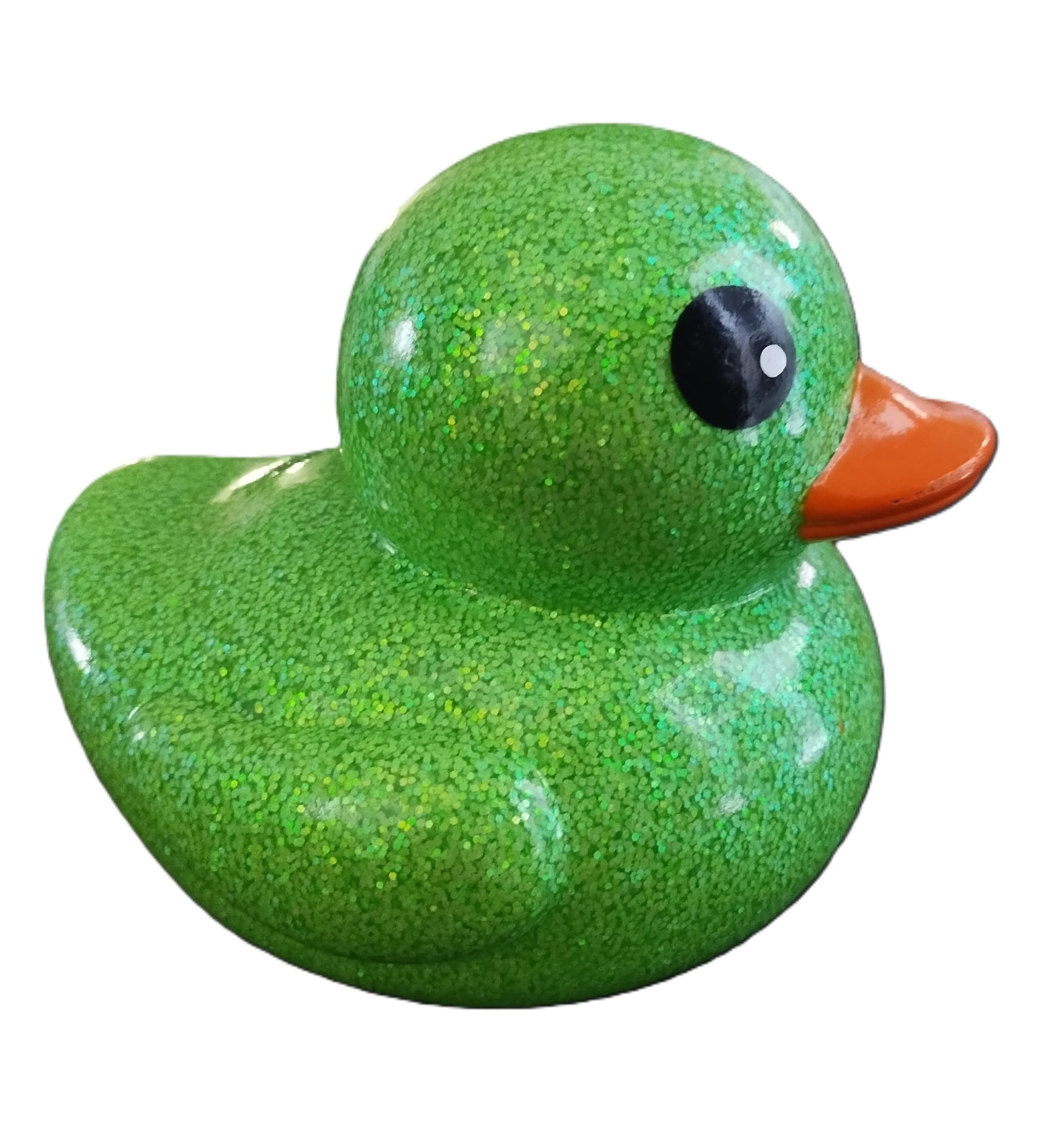 Jumbo Green Sparkle Duck